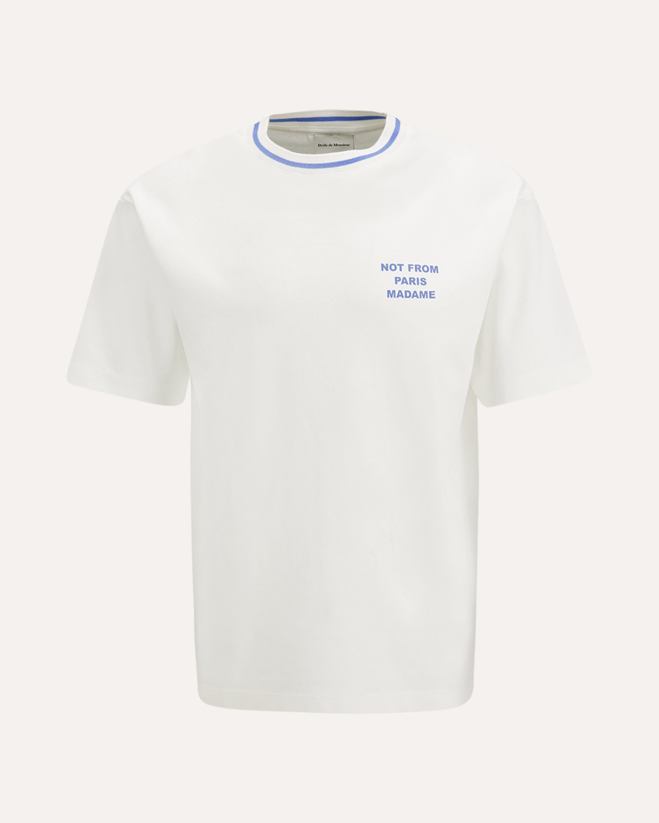 Drole de Monsieur Sport Slogan T-shirt WIT 1