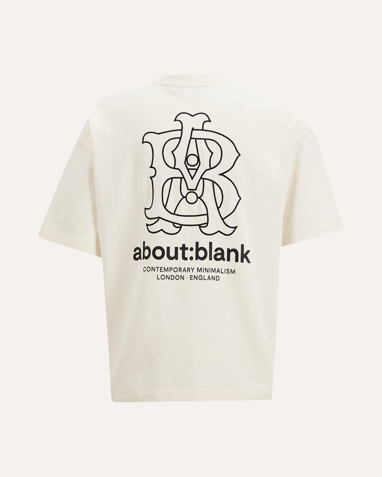 about:blank Emblem T Shirt BEIGE 1