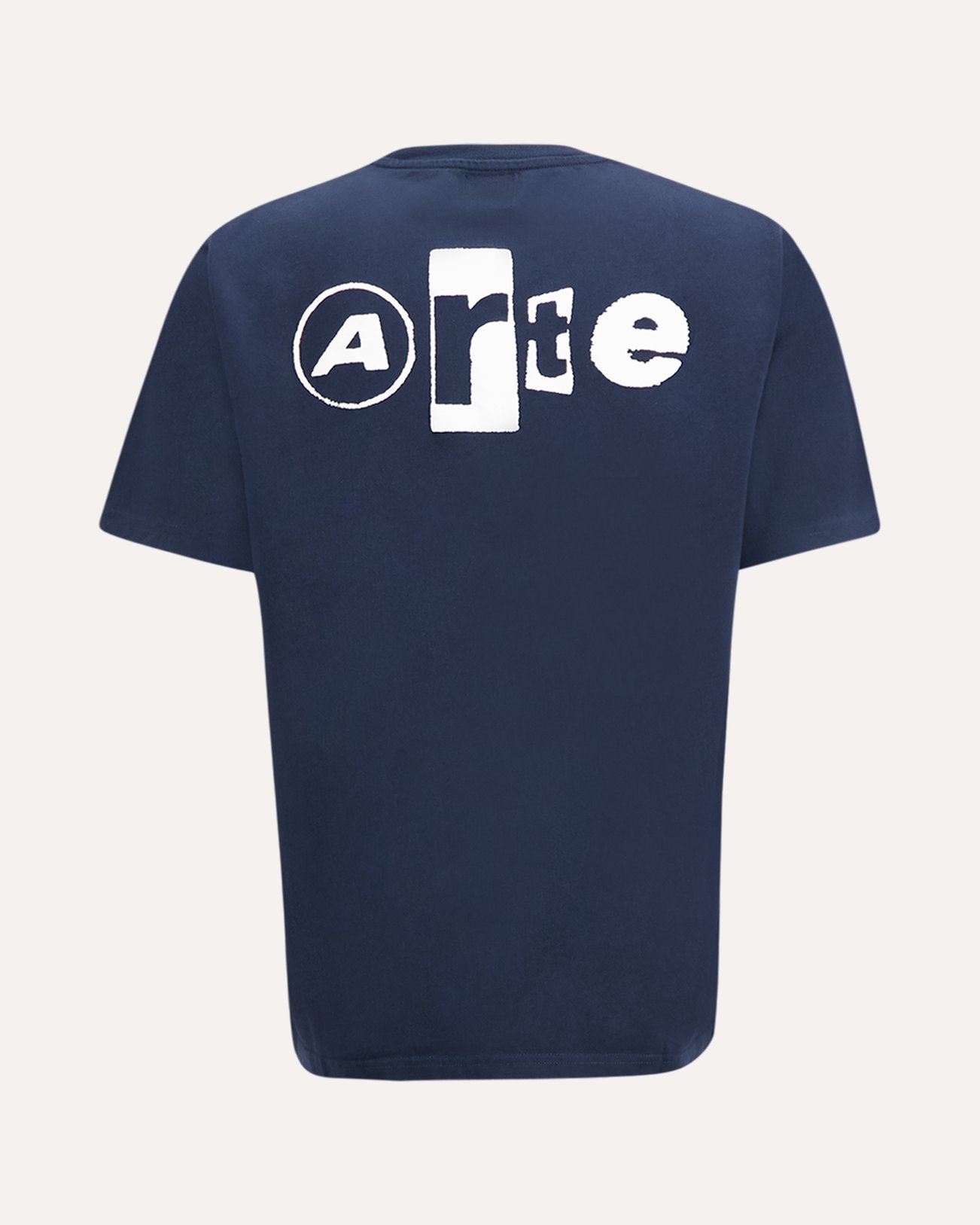 Arte Antwerp Back Collage T-Shirt DONKERBLAUW 1