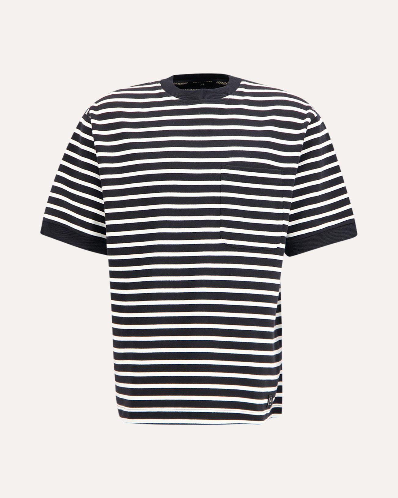Cesar Equipment Hornsea Striped T Shirt ZWART 1
