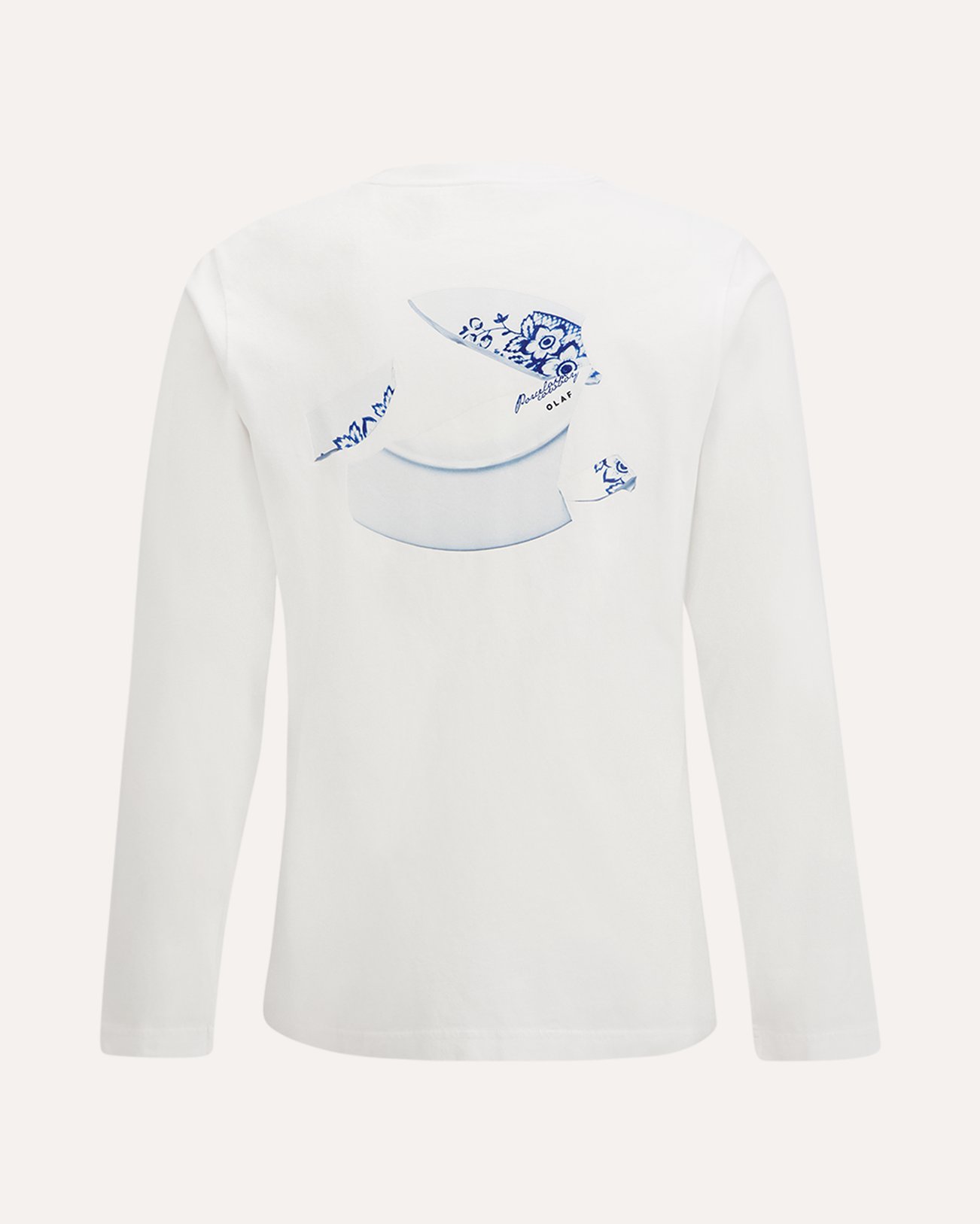 OLAF Broken Plate Ls Tee WIT 1
