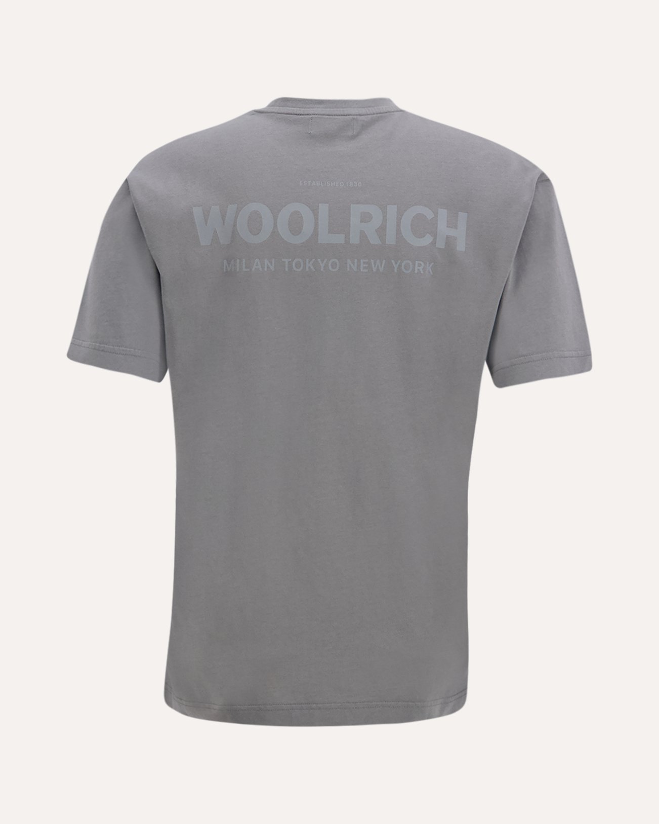 Woolrich Cotton Graphic T-Shirt GRIJS 1