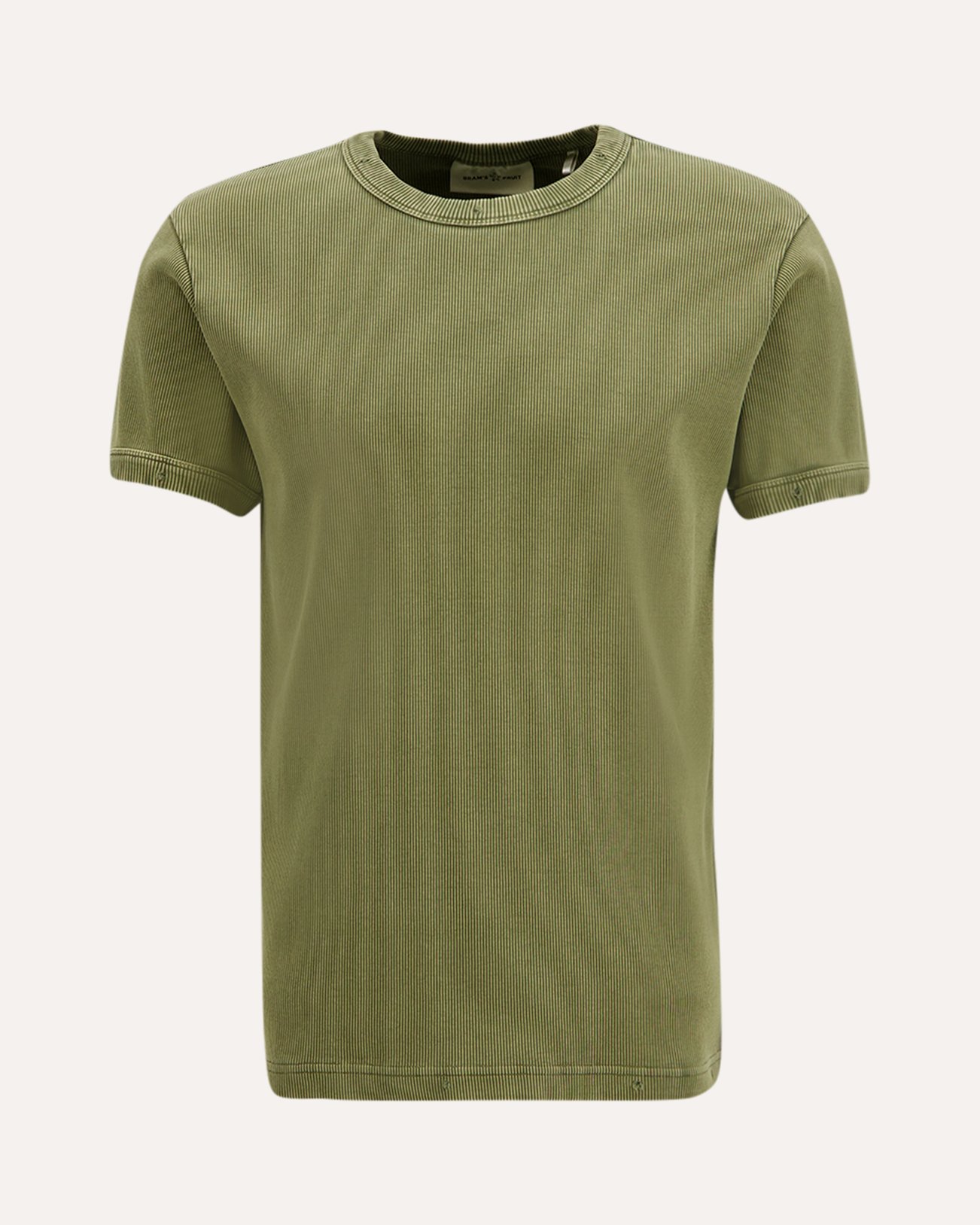 Brams Fruit Distressed Rib T-Shirt GROEN 1
