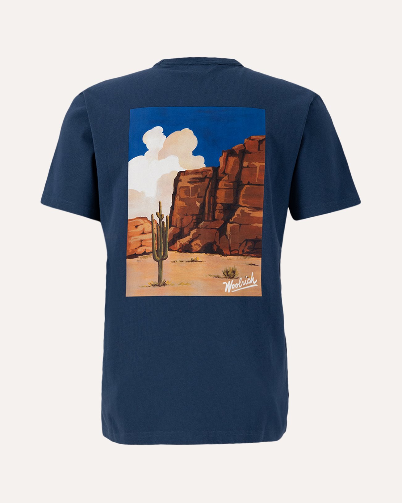 Woolrich Photographic Tee Blue 1