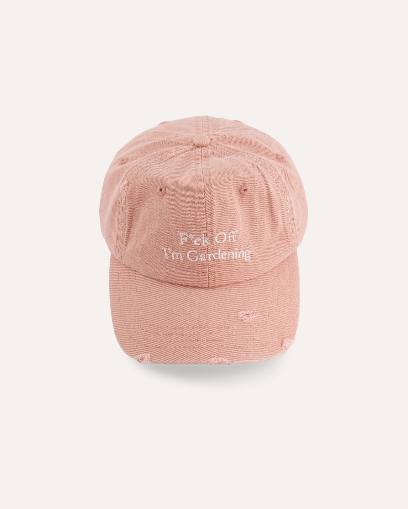 Brams Fruit Distressed F*ck Off I'm Gardening Cap ROSE 1