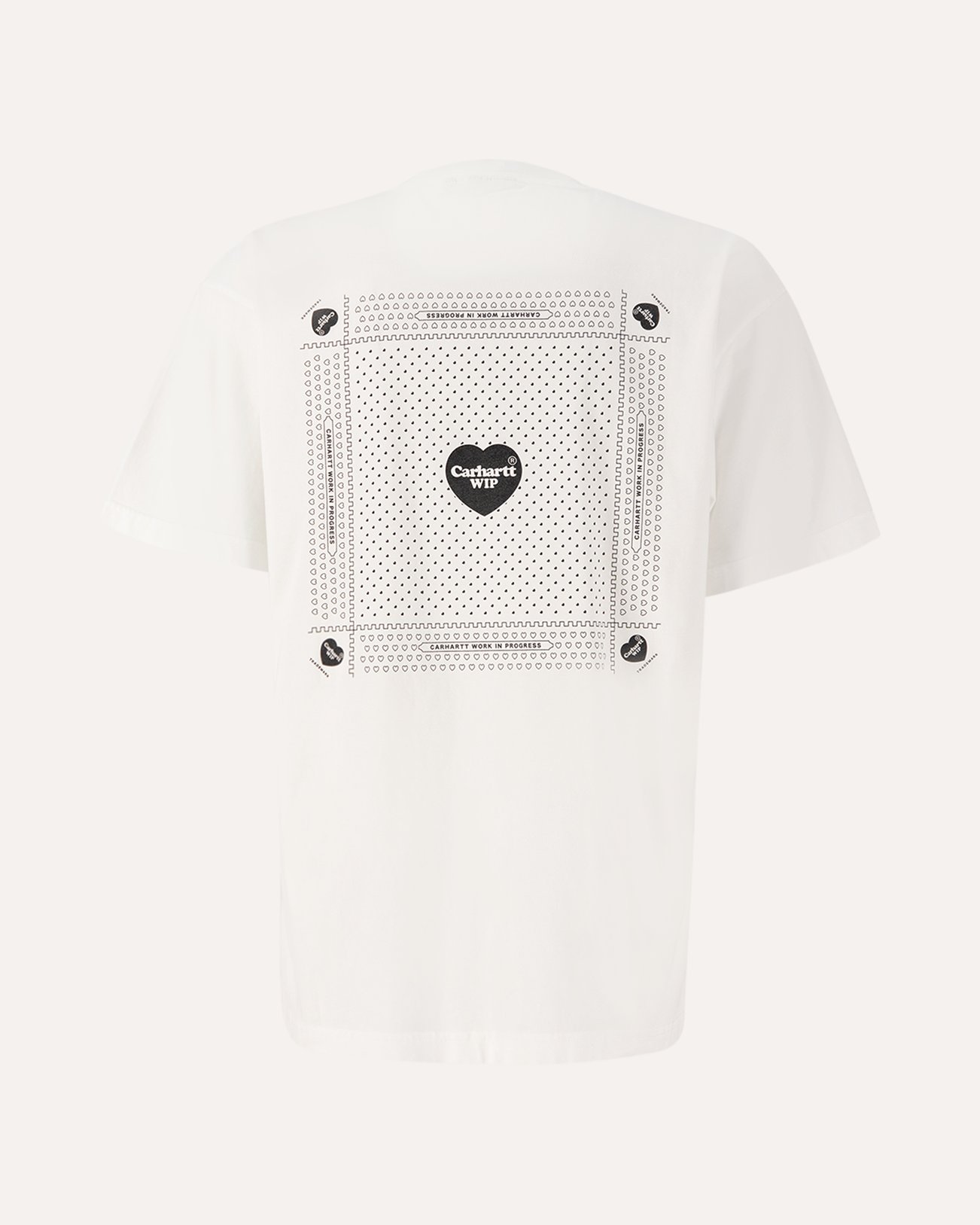 Carhartt WIP S/S Heart Bandana T-Shirt WIT 1