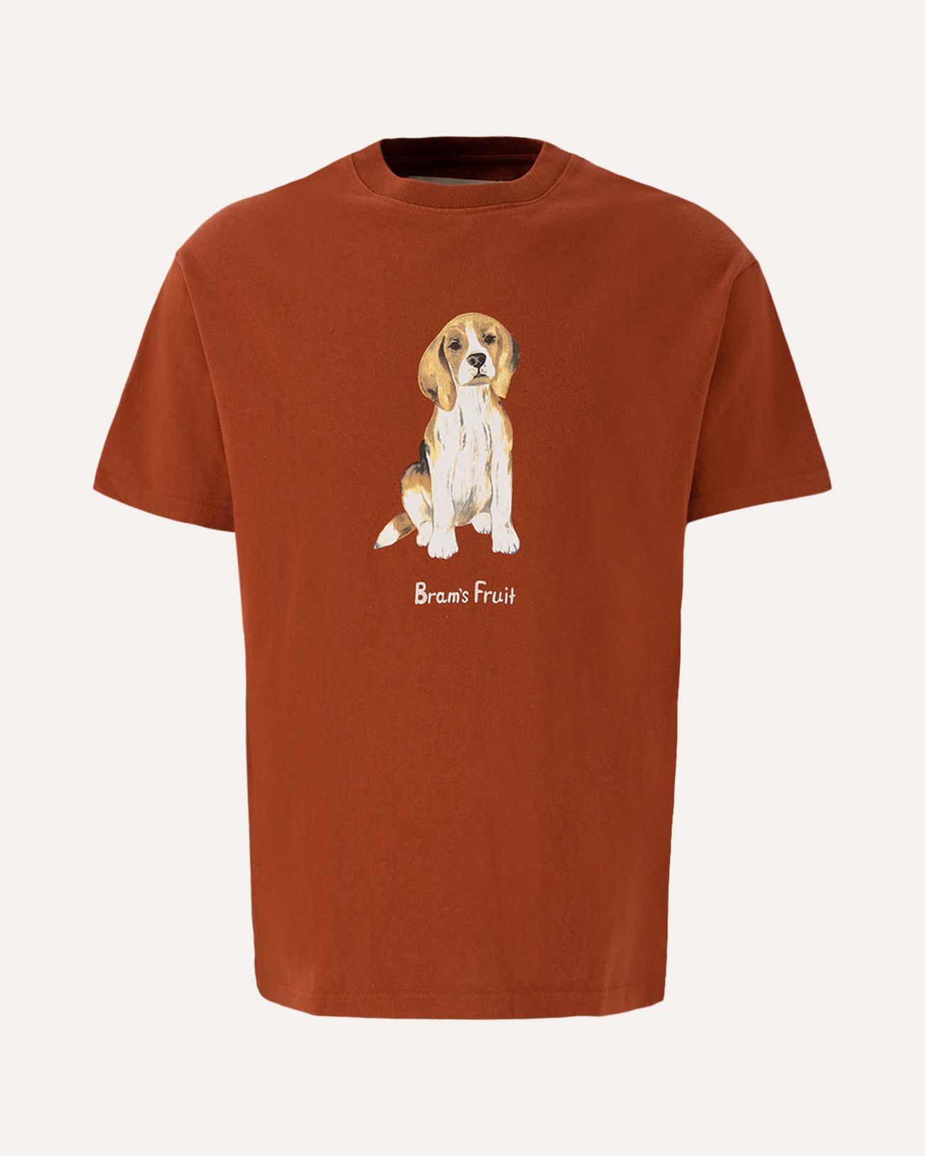 Brams Fruit Beagle Aquarel T-Shirt BORDEAUX 1