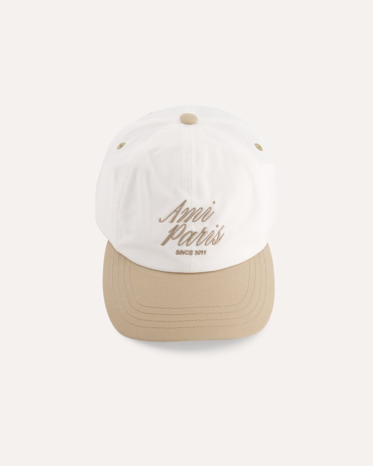 AMI Paris Casquette Ami Paris Bicolore CREME 1
