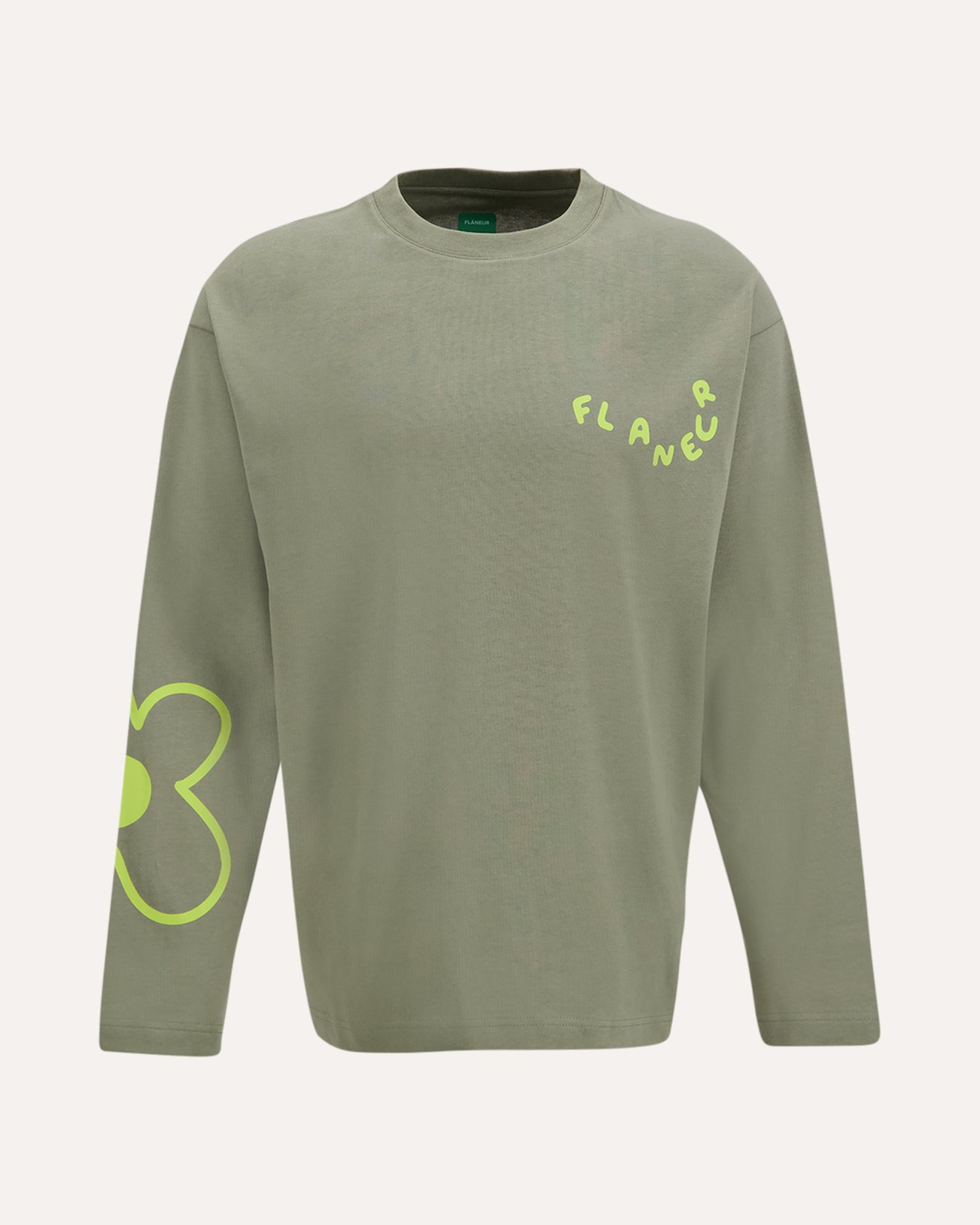 Flaneur Blossom Long Sleeve KHAKI 1