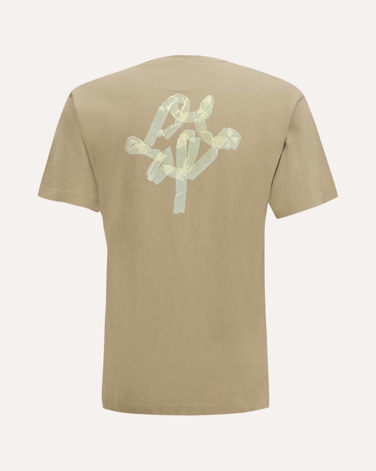 OLAF Taped Monogram Ss Tee LICHTBRUIN 1