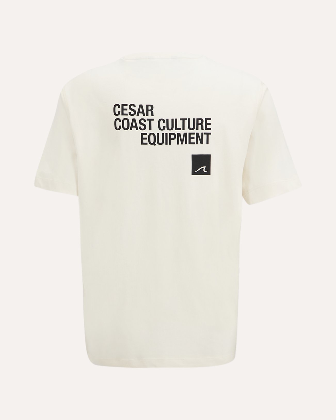 Cesar Equipment Canella Logo Print T Shirt BEIGE 1