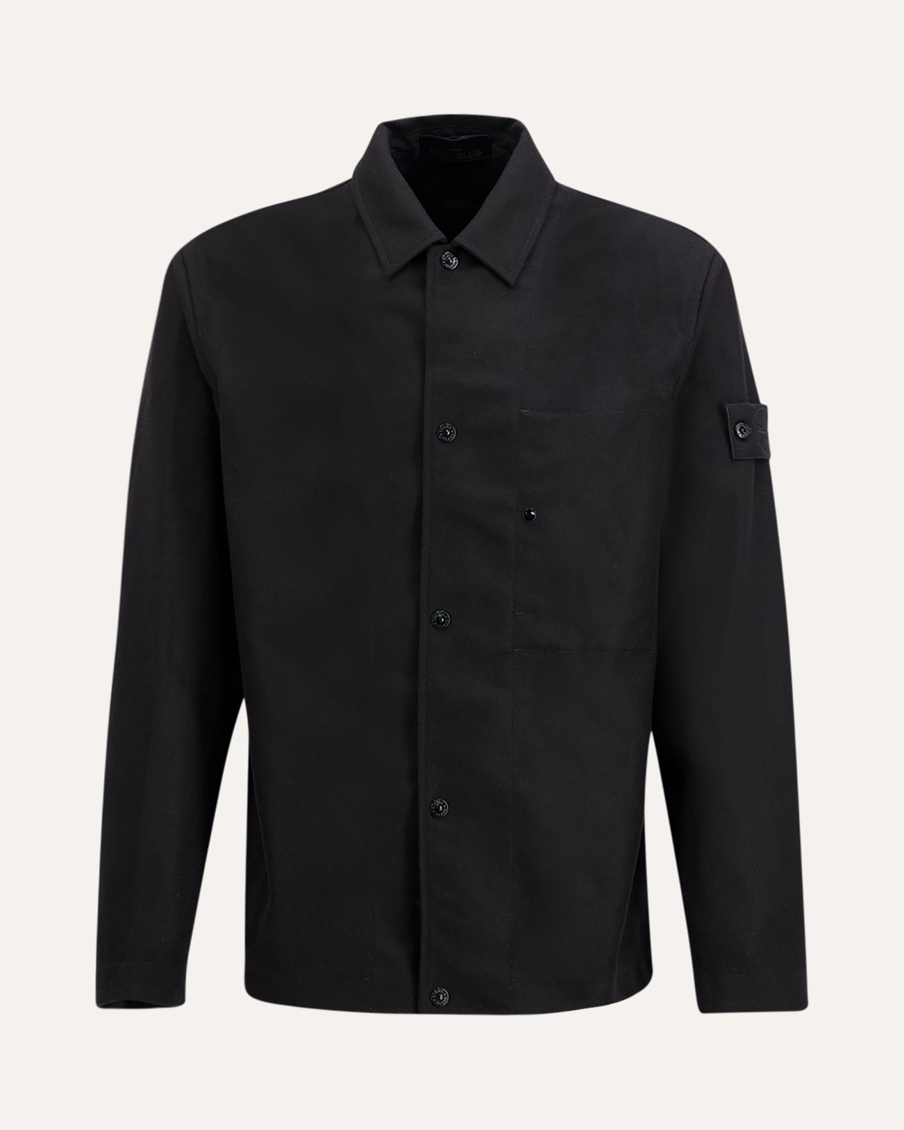 Stone Island 1200020 Overshirt Ghost ZWART 1