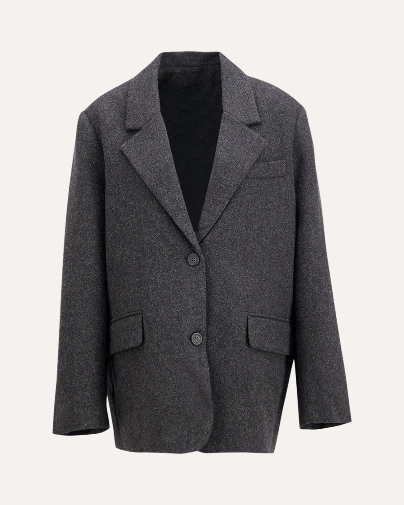 Boii Studios Solvej Wool Blazer ANTHRACIET 1
