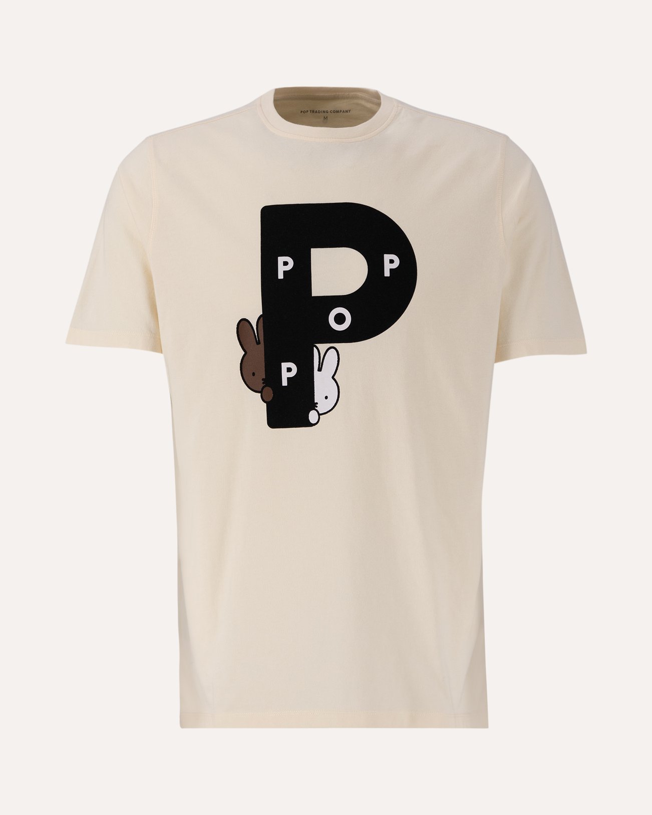 POP Trading Company Miffy Big P T-Shirt OFFWHITE 1