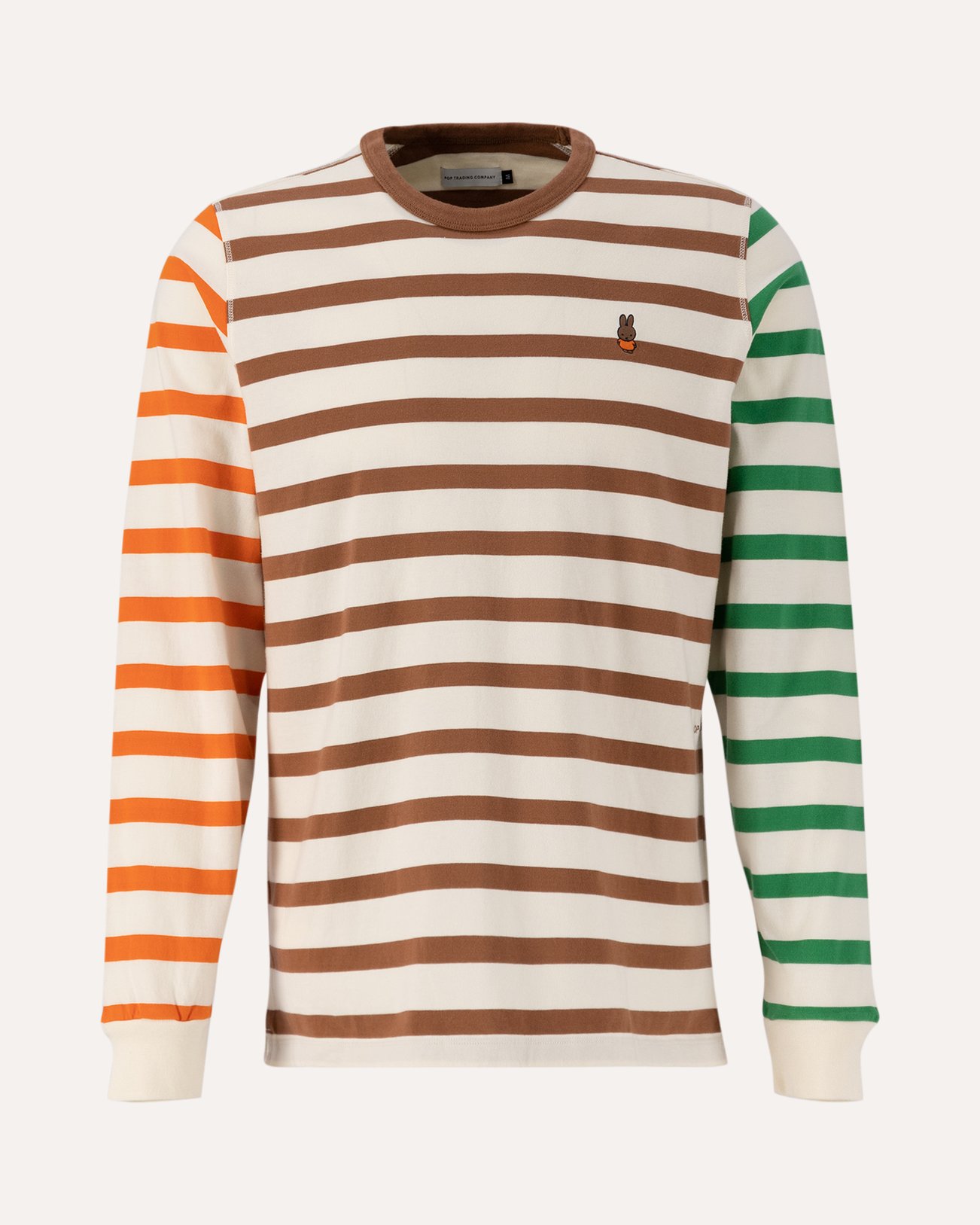 POP Trading Company Miffy Embroidered Striped Longsleeve T-Shirt MULTICOLOR 1