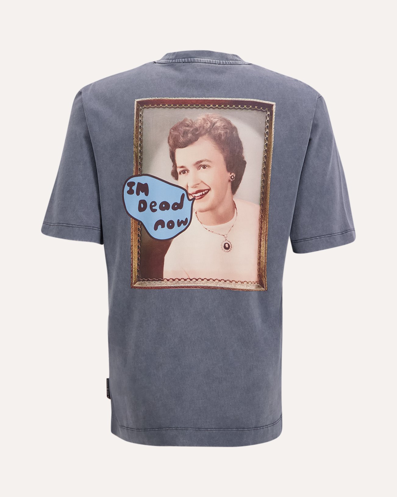 Hopeium Text Printed Tee GRIJS 1