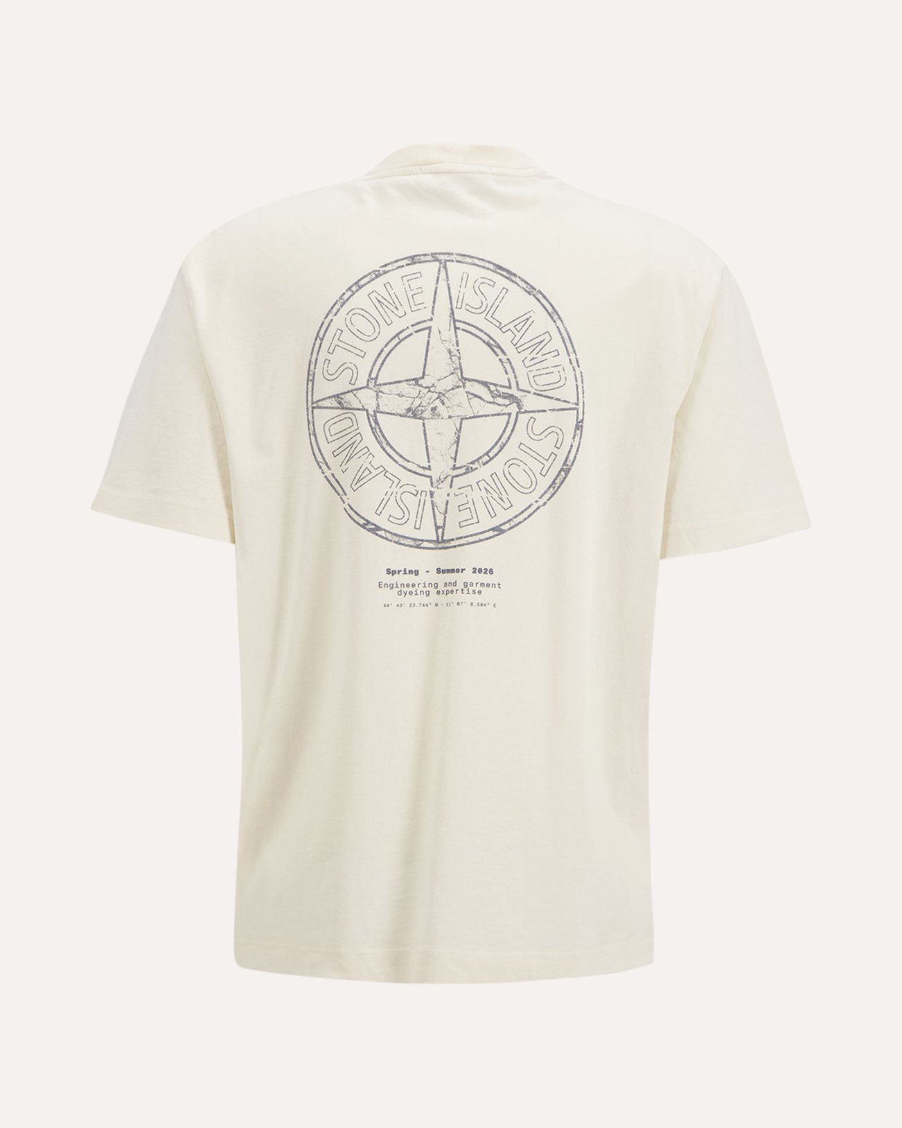 Stone Island S0285 Print T-Shirt CREME 1