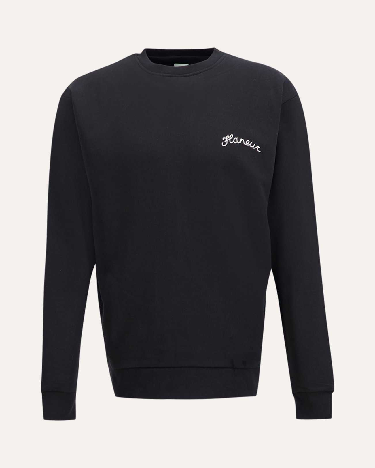 Flaneur Signature Sweater ZWART 1