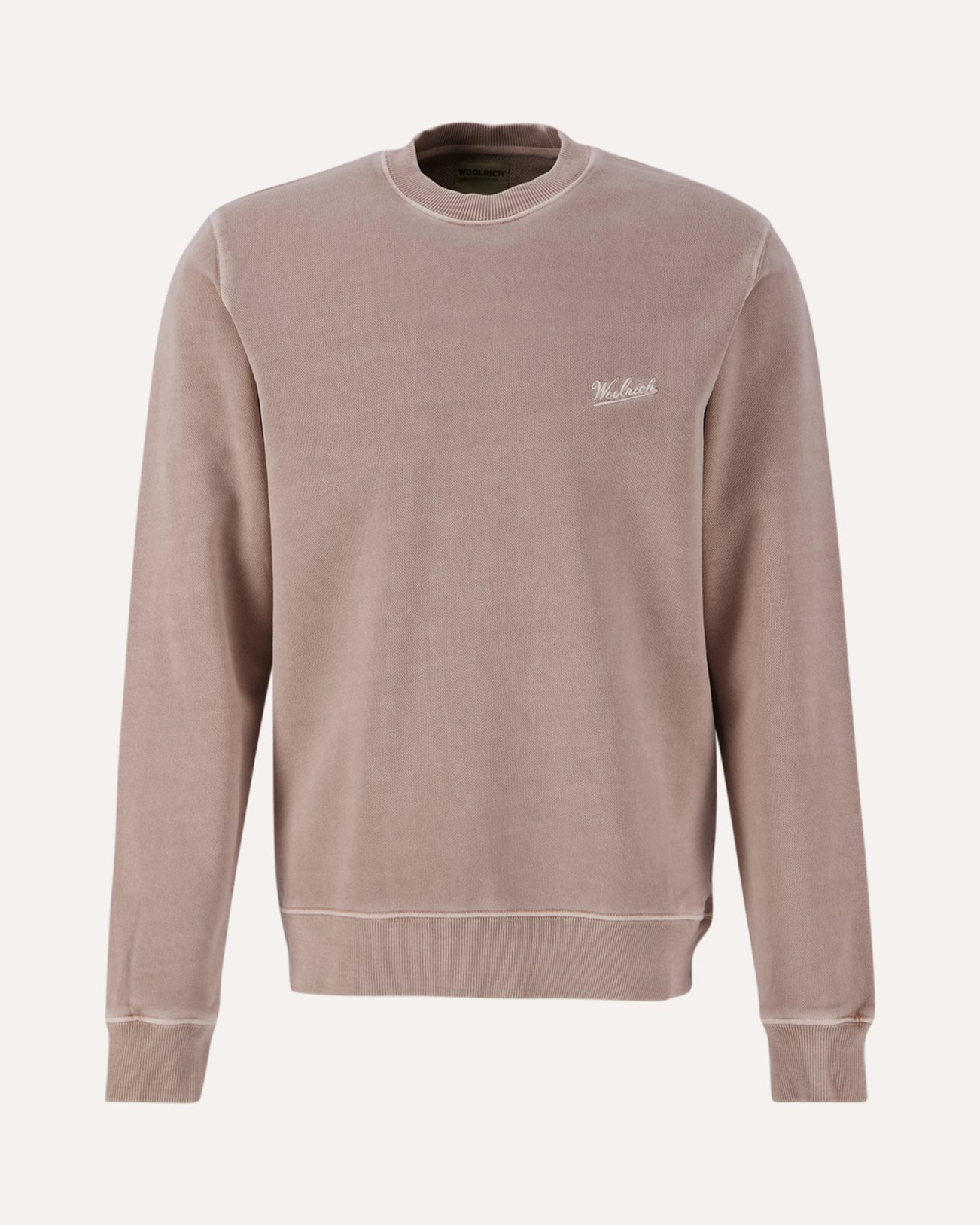 Woolrich Garment Dyed Crewneck BEIGE 1