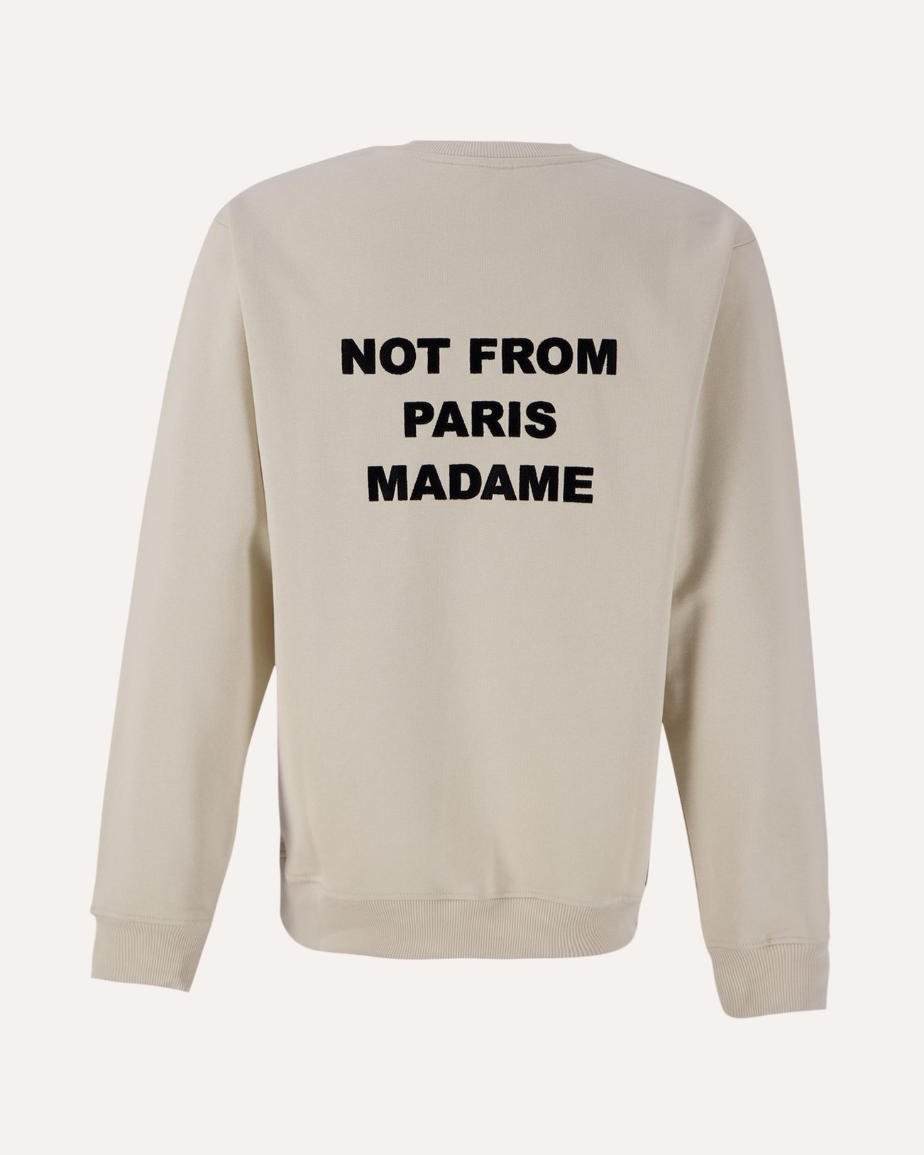 Drole de Monsieur Le Sweatshirt Slogan BEIGE 1