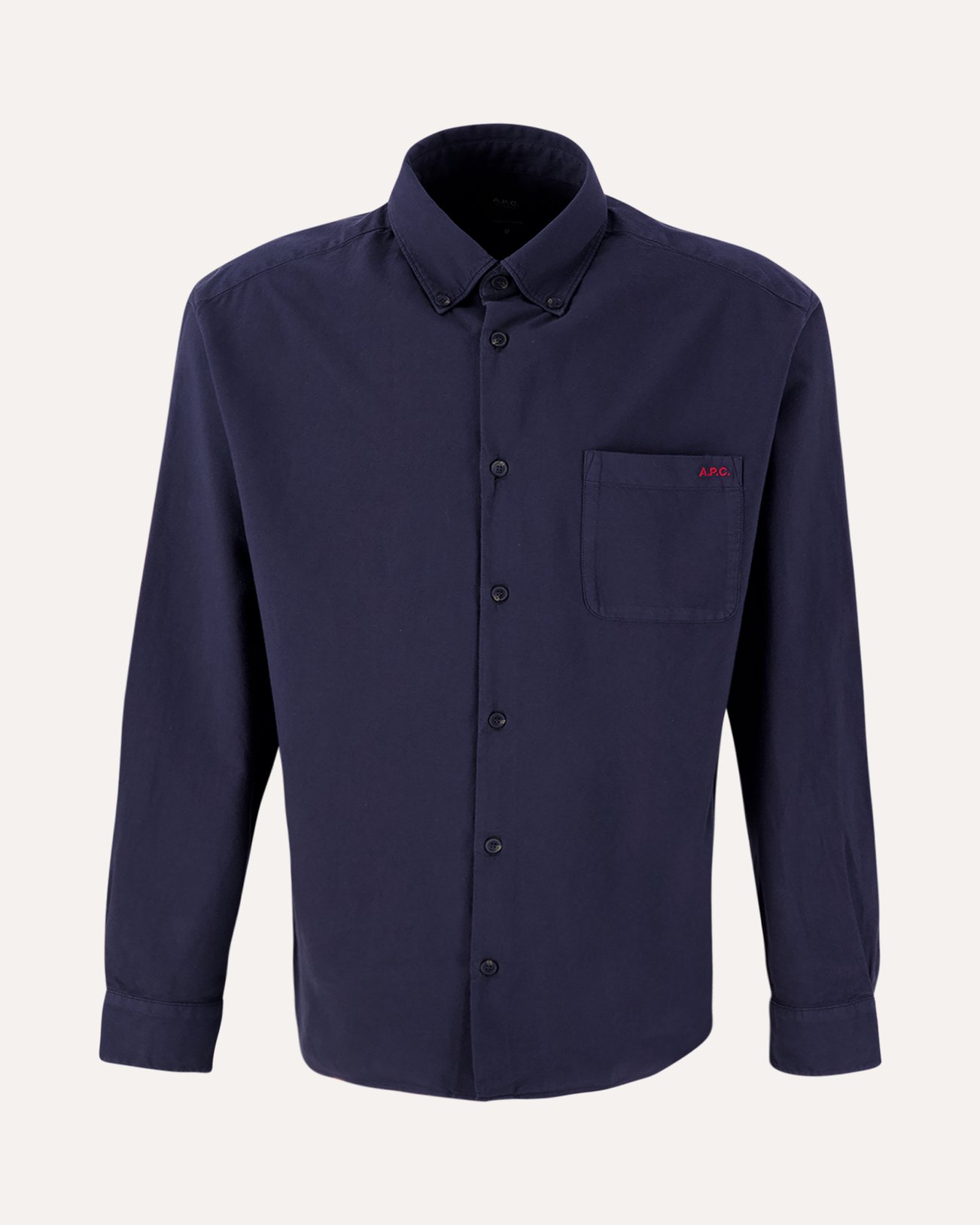 A.P.C. Chemise Mateo Logo DONKERBLAUW 1