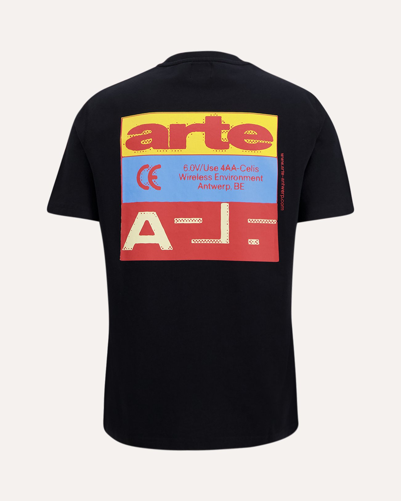 Arte Antwerp Tricolor Serial T-shirt ZWART 1