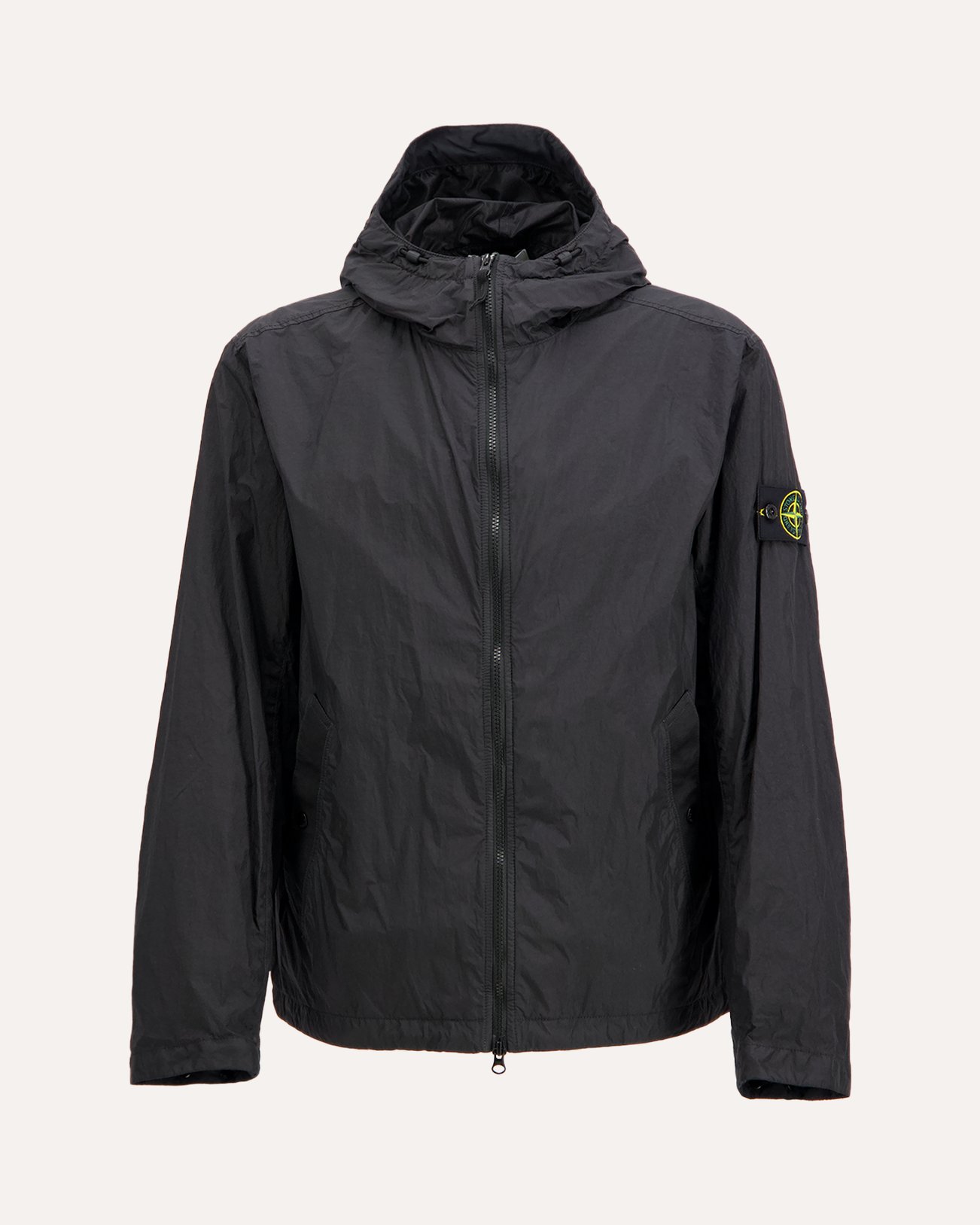 Stone Island S0A23 Crinkle Reps Jas ZWART 1