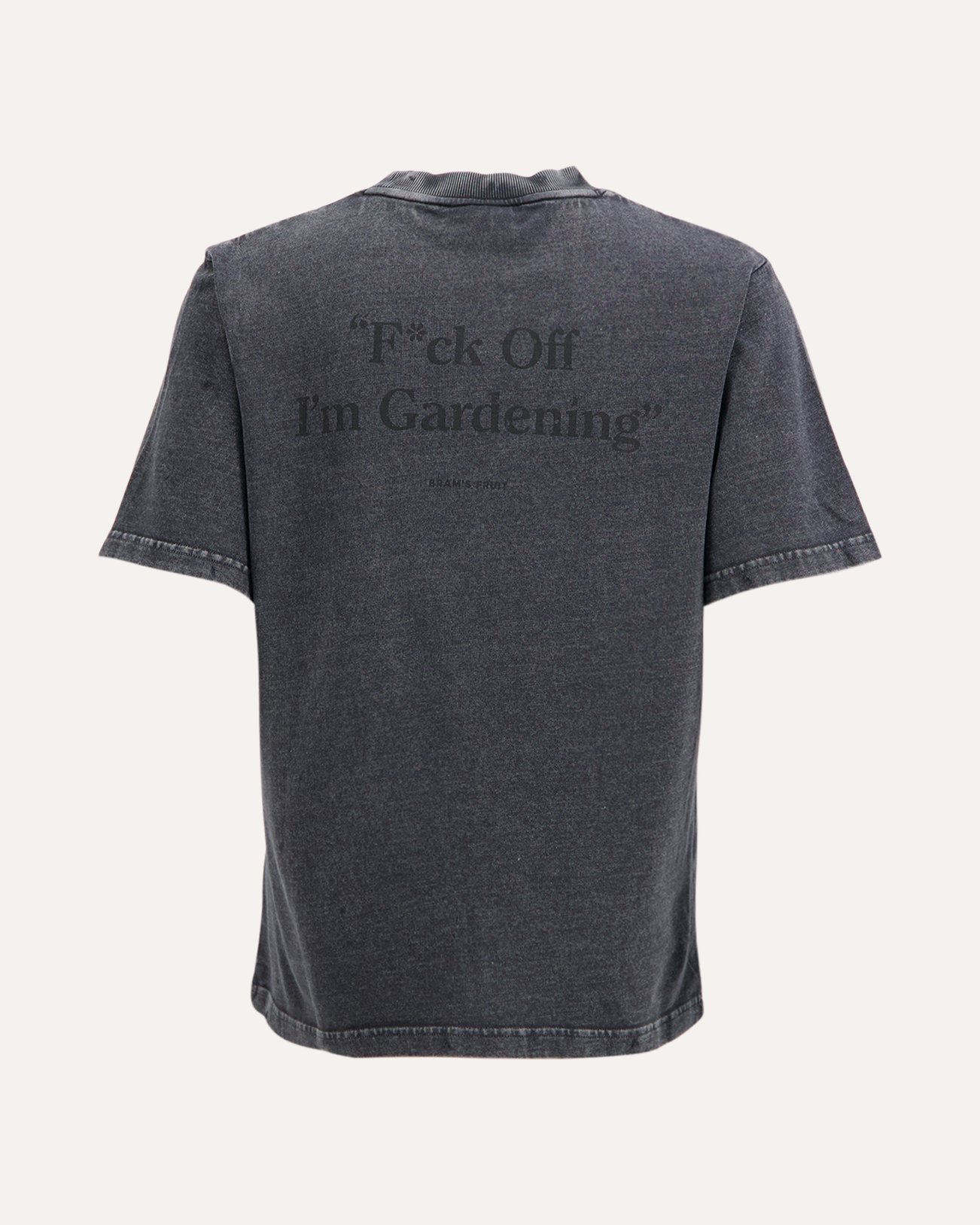 Brams Fruit Distressed F*Ck Off T-Shirt DONKERGROEN 1
