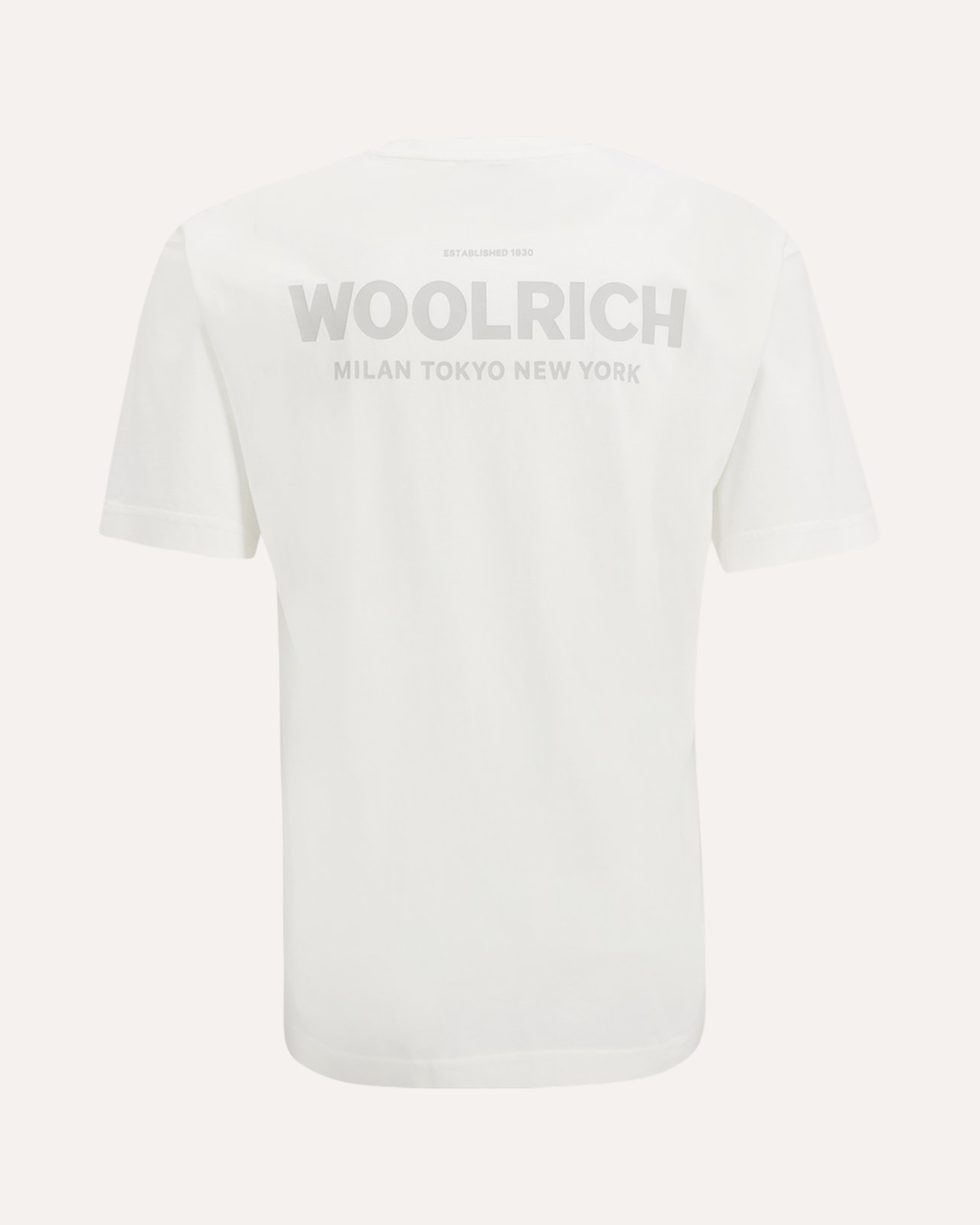 Woolrich Cotton Graphic T-Shirt WIT 1