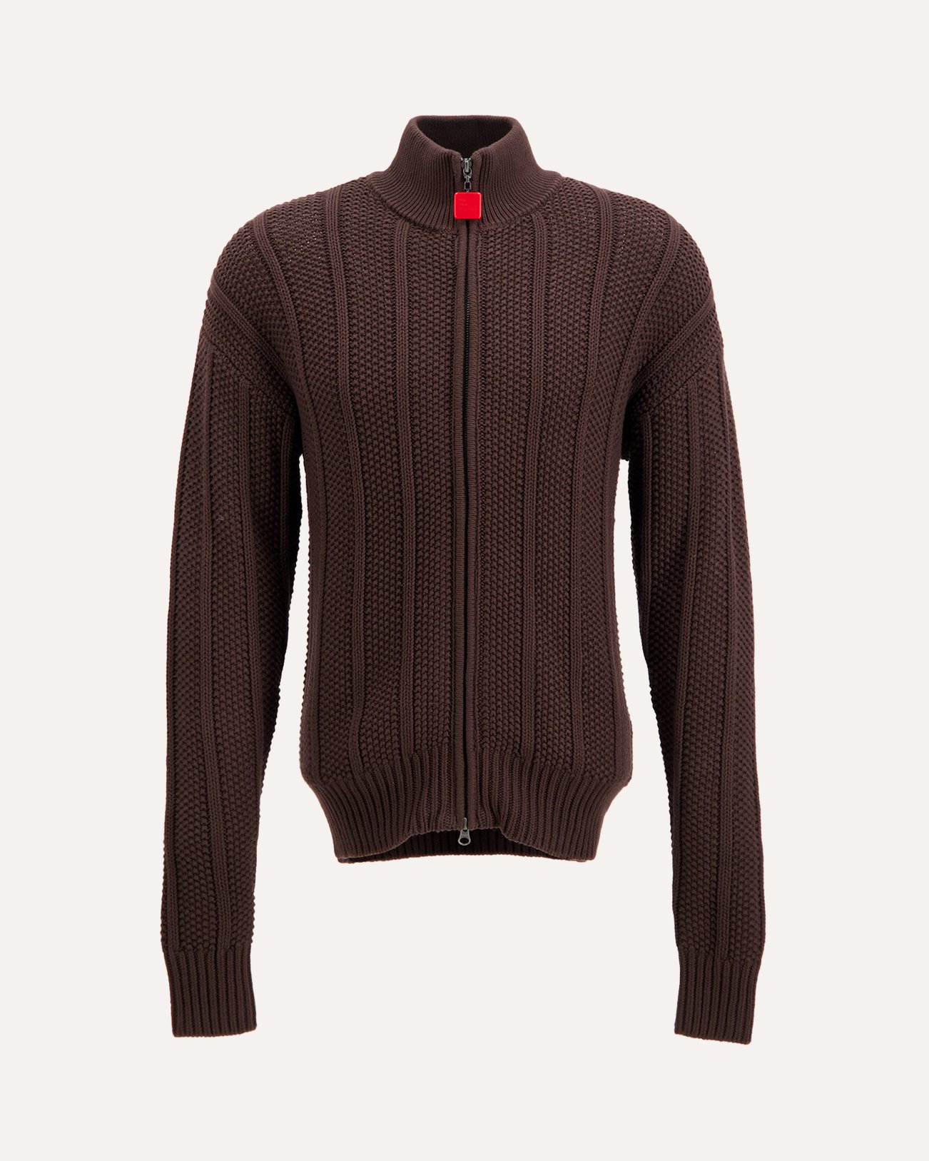 The New Originals Chunky Zip Up Sweater BRUIN 1