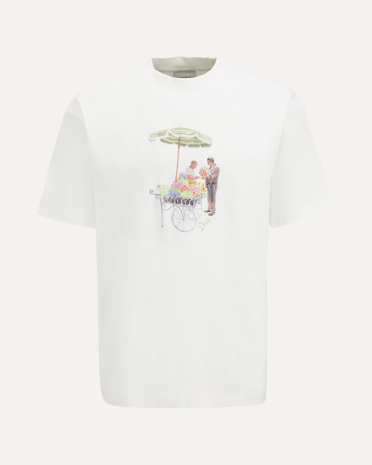 Drole de Monsieur T-Shirt Fleuriste CREME 1