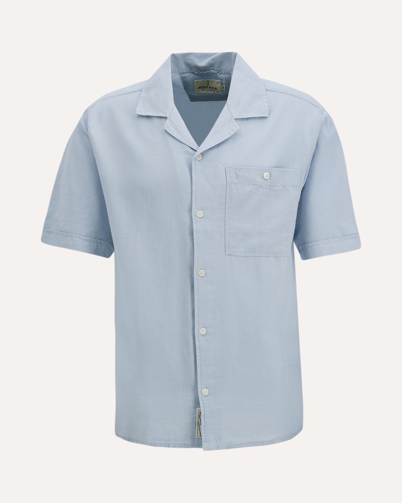 Butcher of Blue Anthony Lt Resort Shirt Ss BLAUW 1