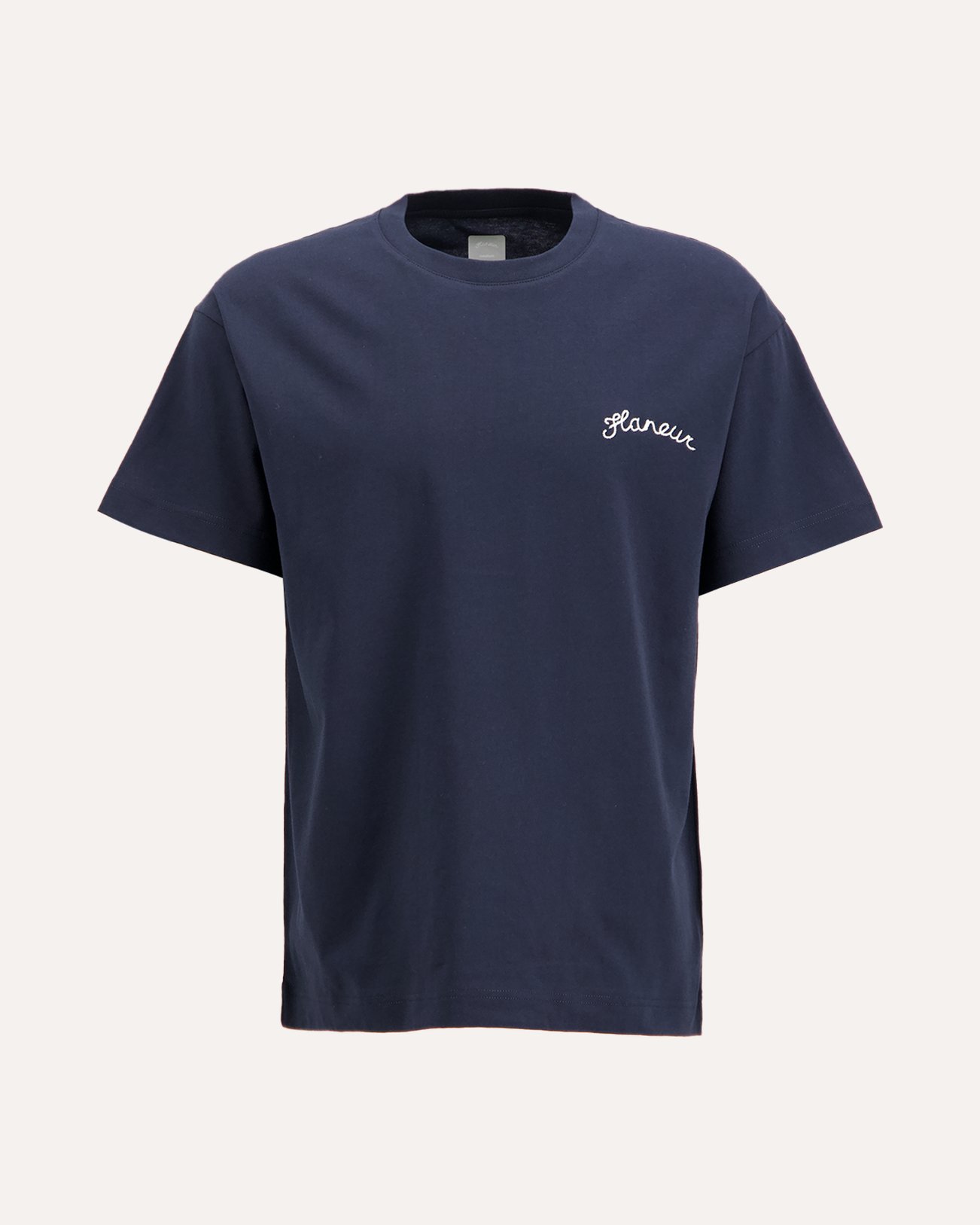 Flaneur Signature T-Shirt DONKERBLAUW 1