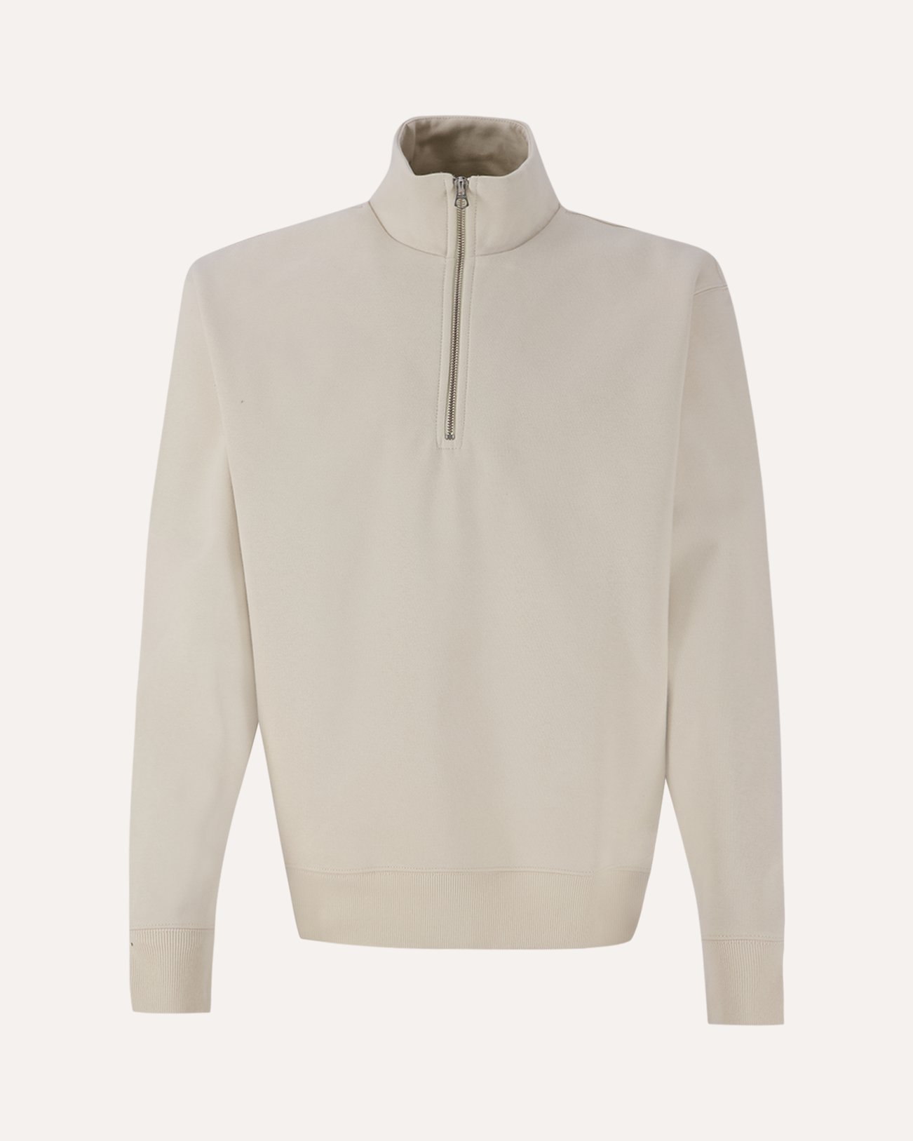 Denham Aldo Half Zip CPS CREME 1