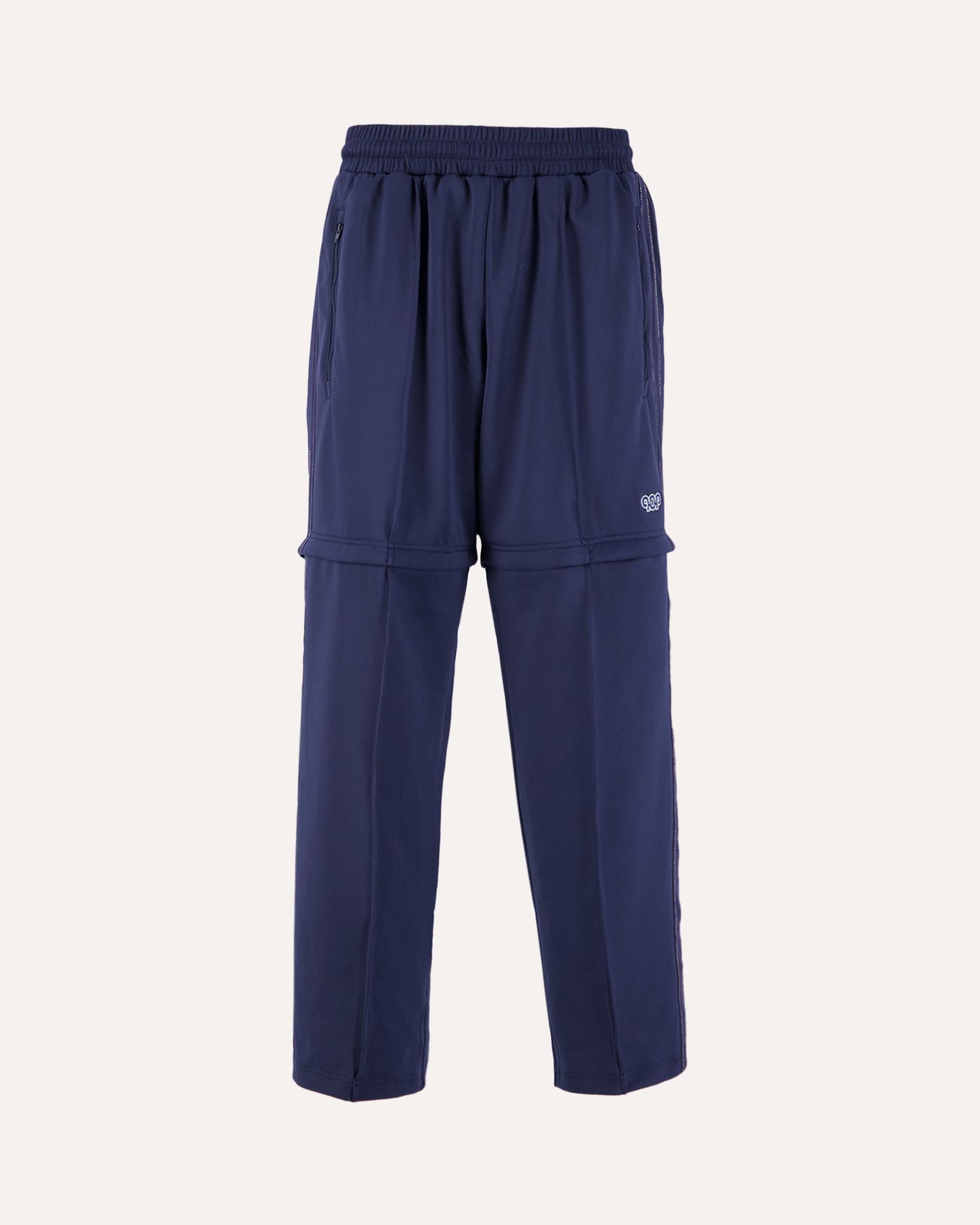 POP Trading Company Pub Zip Off Track Pants BLAUW 1