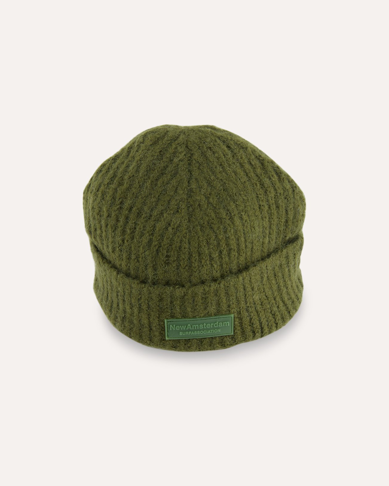 New Amsterdam Surf Association Logo Beanie Kombu Green GROEN 1