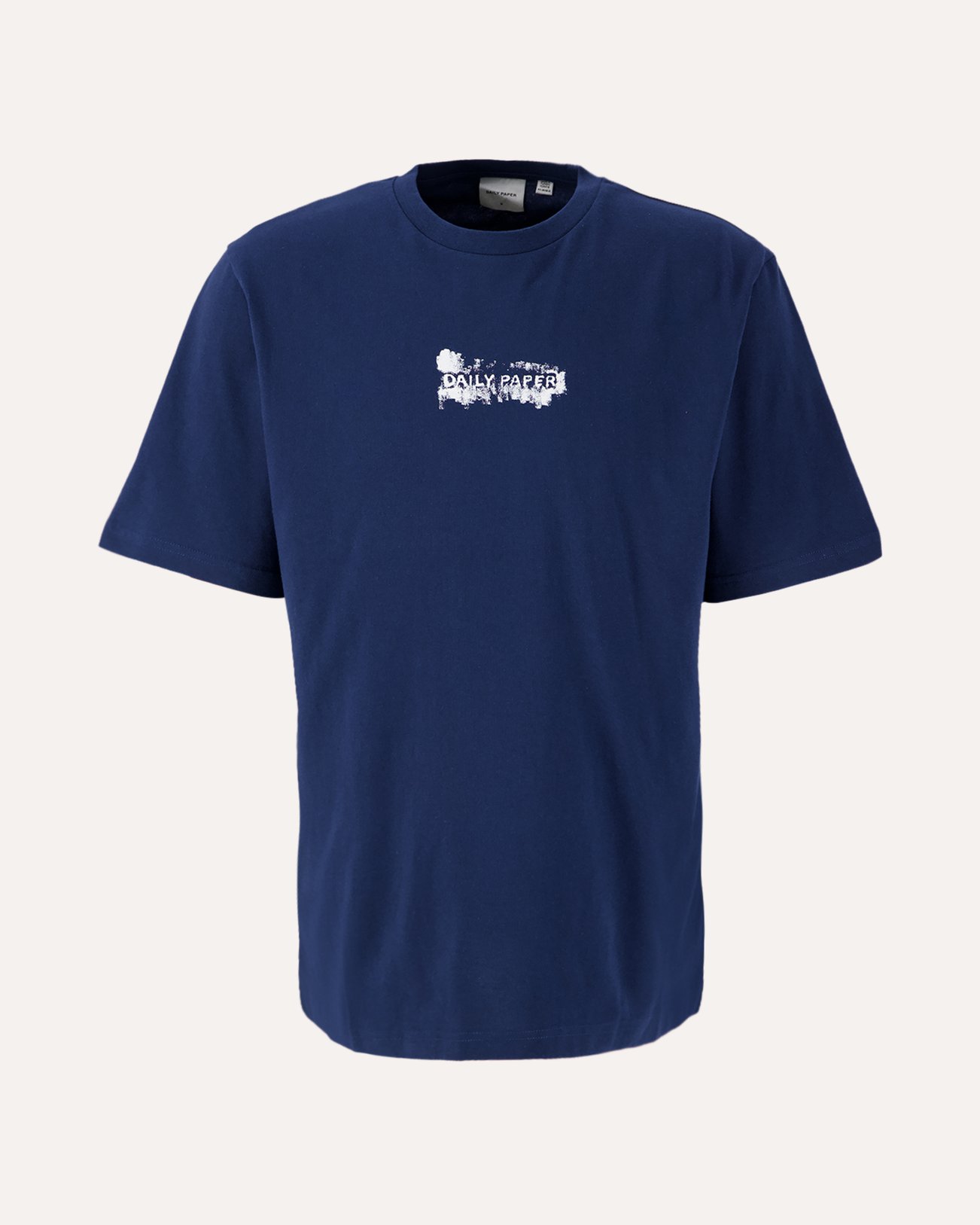 Daily Paper Scratch Logo Ss T-Shirt DONKERBLAUW 1
