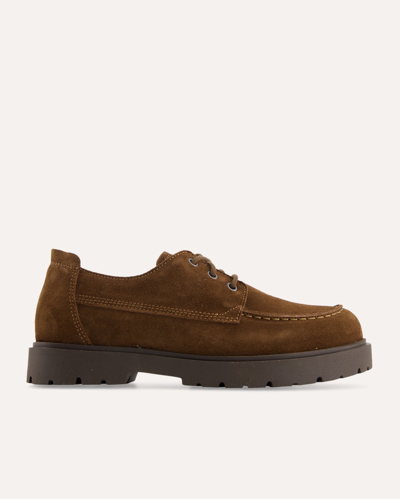 Birkenstock Highwood Moc Lace Suede Leather DONKERBRUIN 1