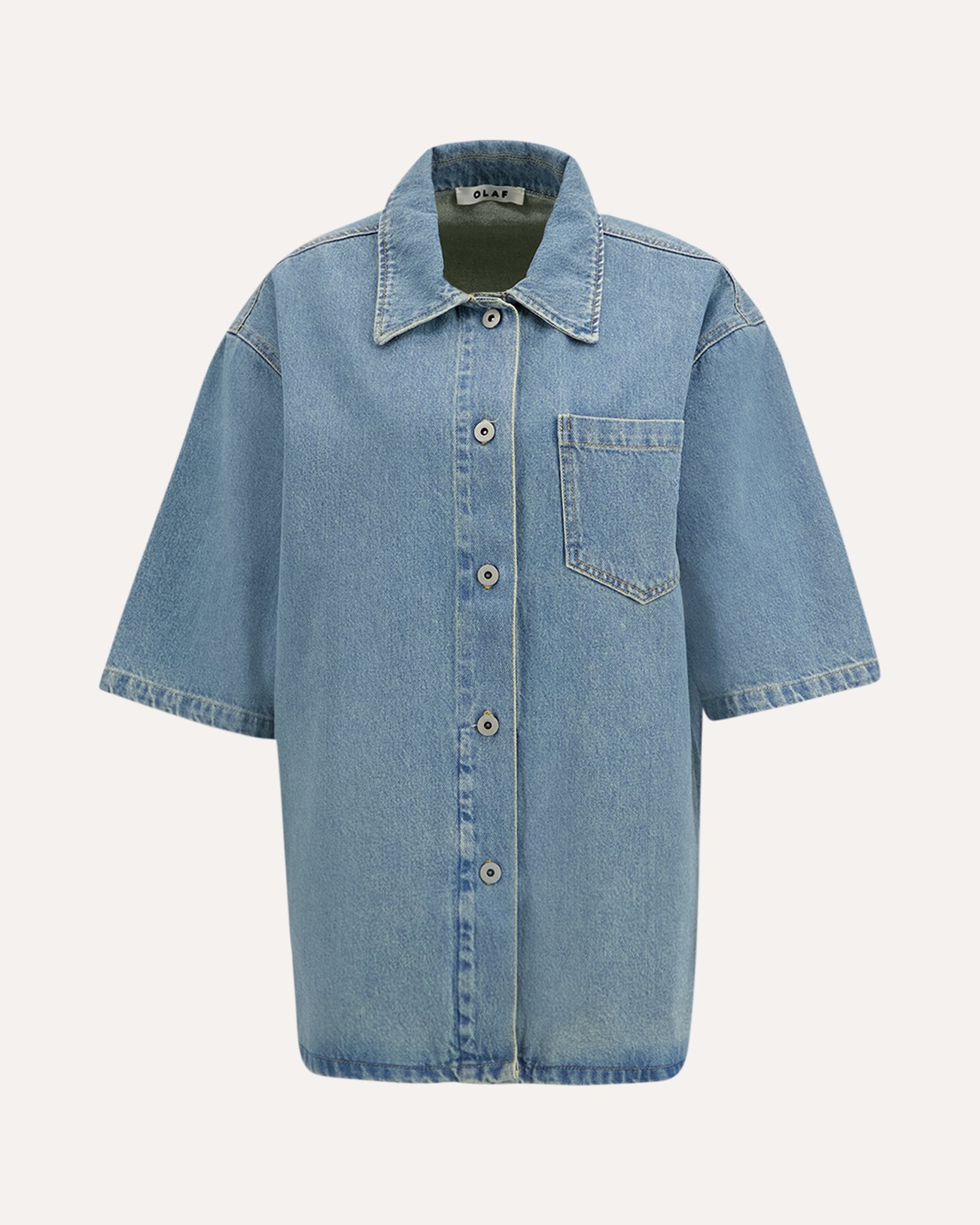 OLAF Denim Ss Jacket BLAUW 1