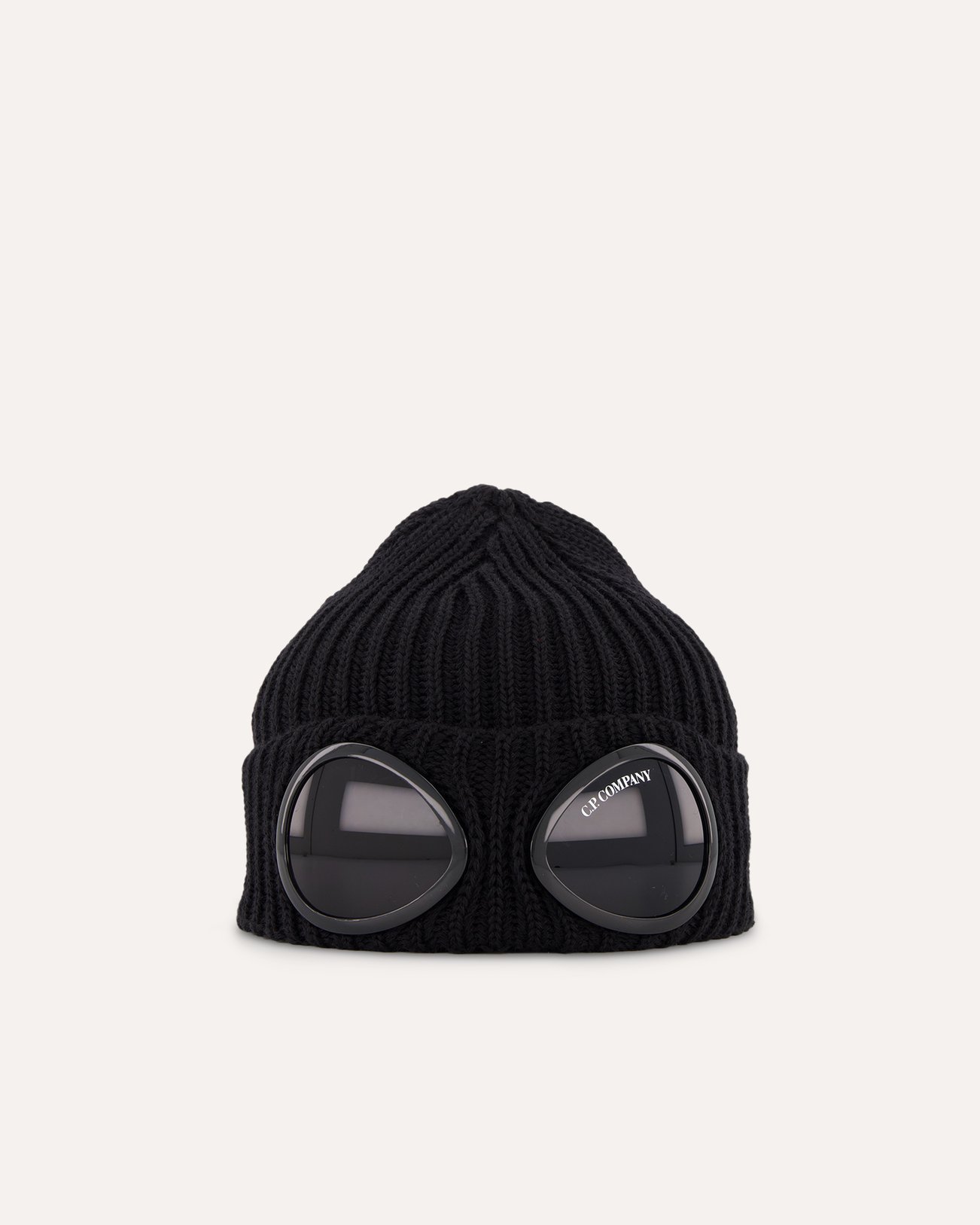 C.P. Company Dubbel Lens Muts ZWART 1