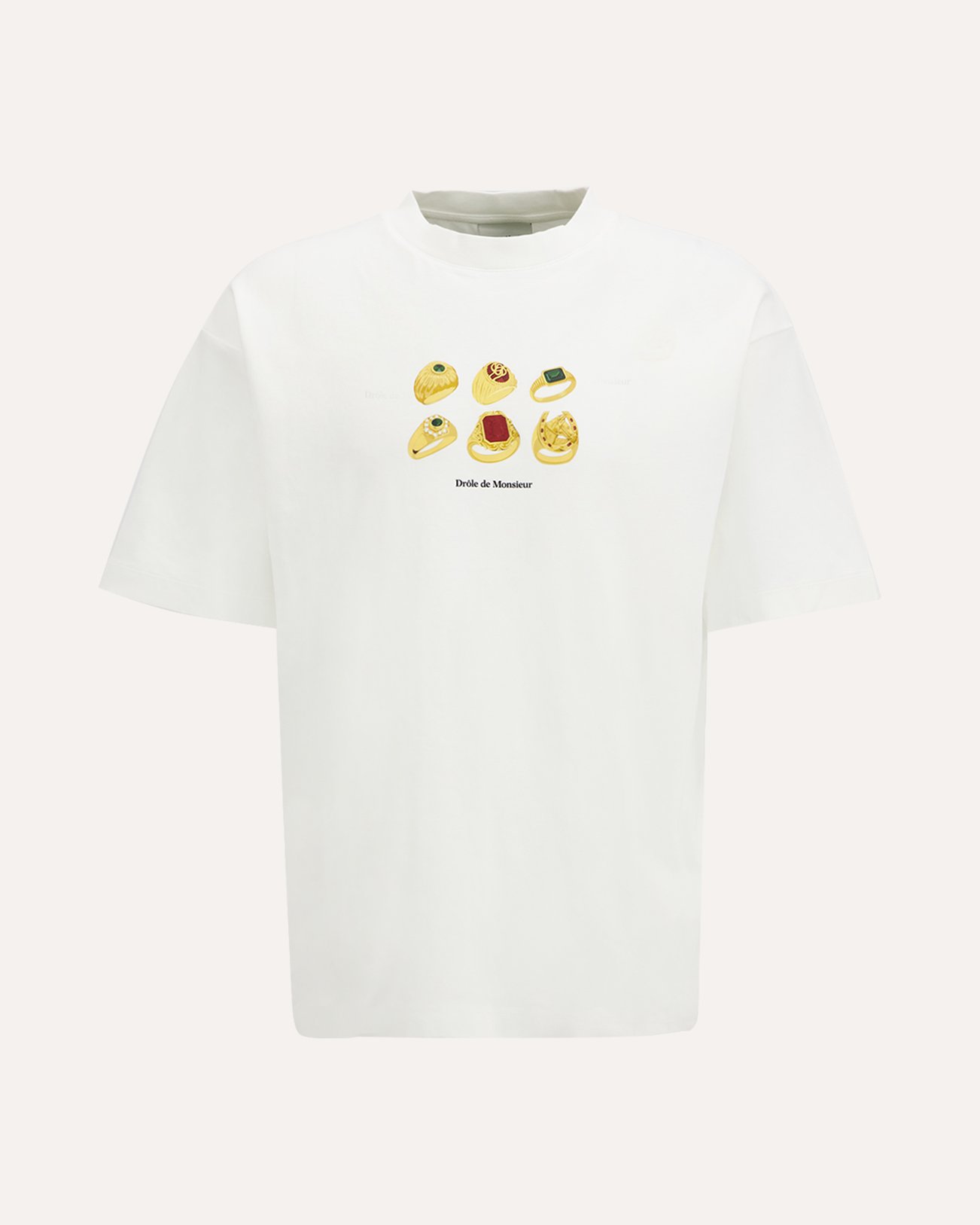 Drole de Monsieur Rings T-Shirt WIT 1
