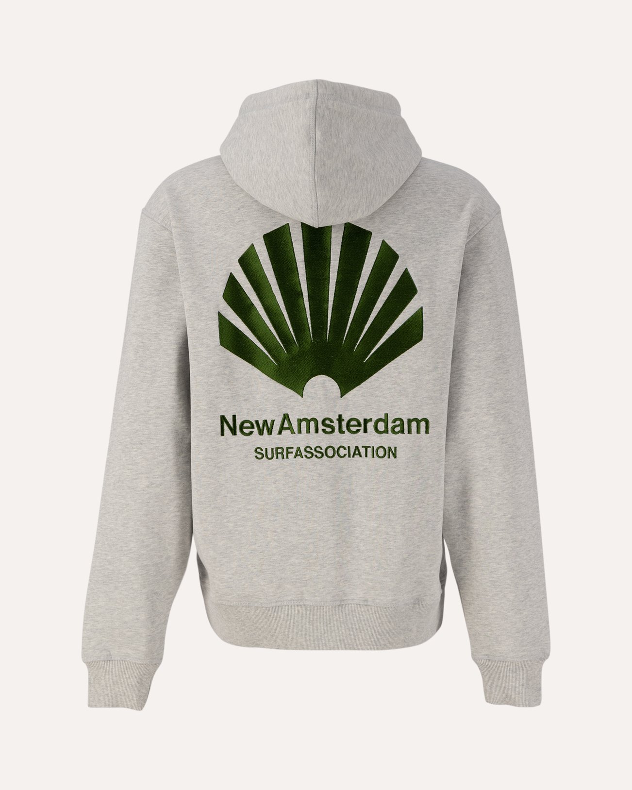 New Amsterdam Surf Association Logo Hoodie Ash GRIJS 1