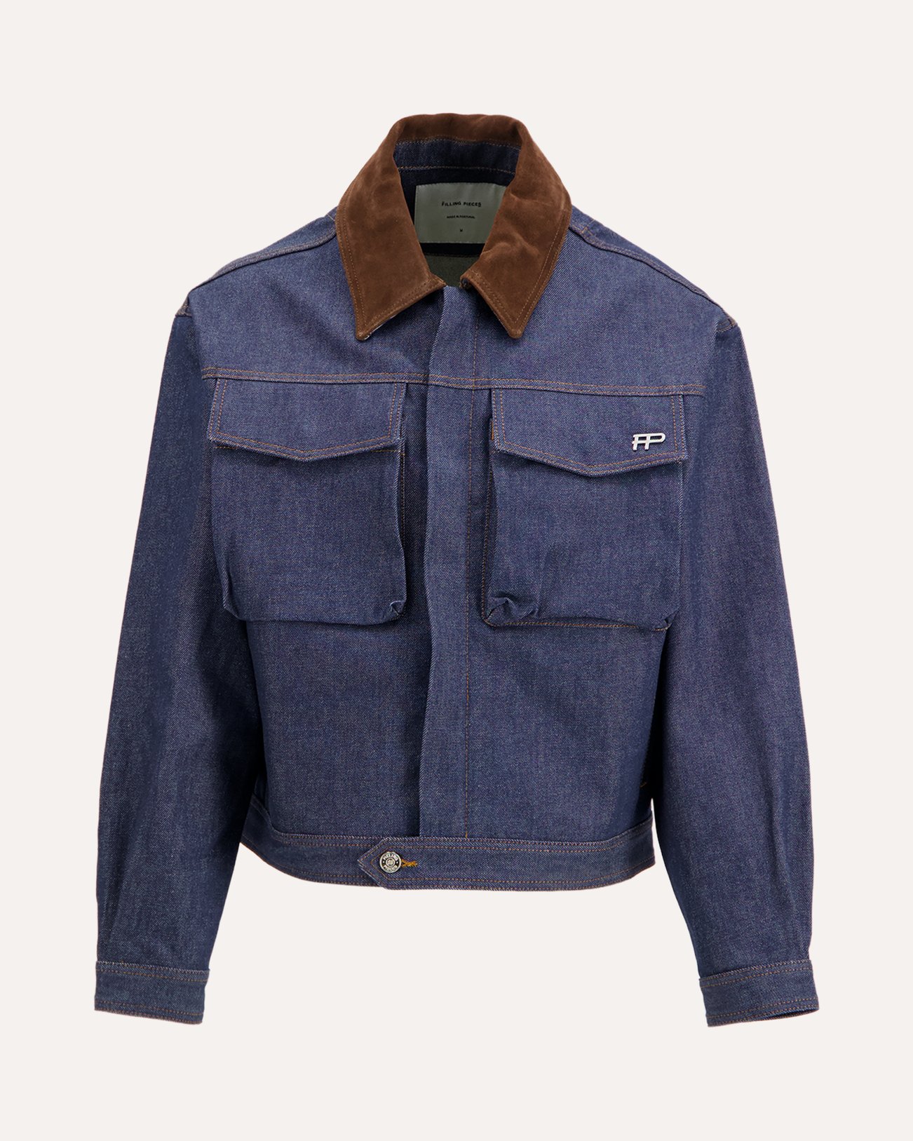 Filling Pieces Denim Jacket Raw DONKERBLAUW 1
