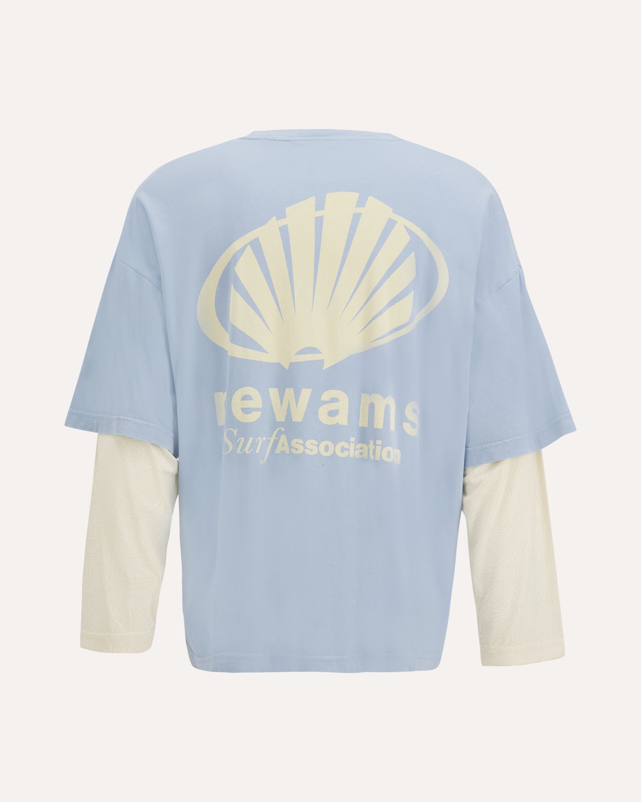 New Amsterdam Surf Association Corporate Logo Longsleeve LICHTBLAUW 1