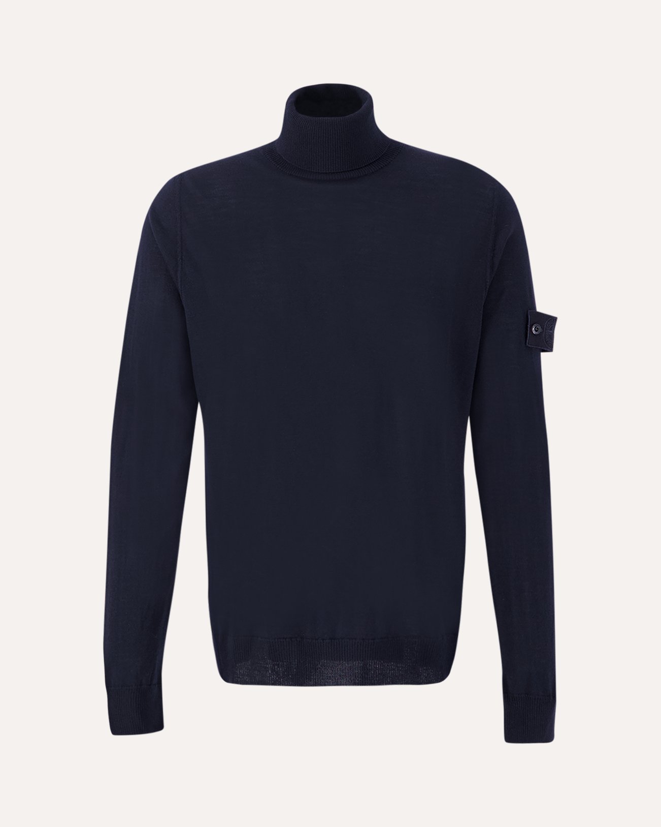 Stone Island 565FC Pure Wool Ghost Piece Rollneck Knit DONKERBLAUW 1