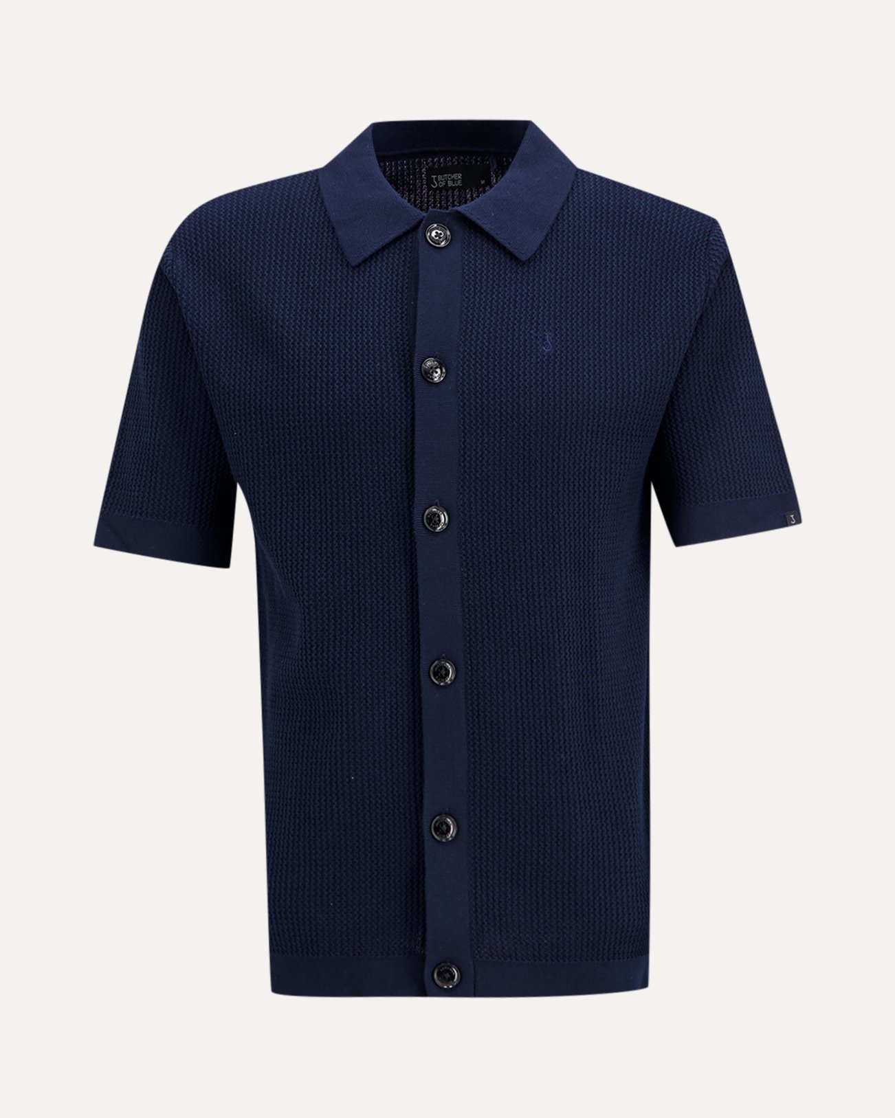 Butcher of Blue Durrow Knit Shirt DONKERBLAUW 1