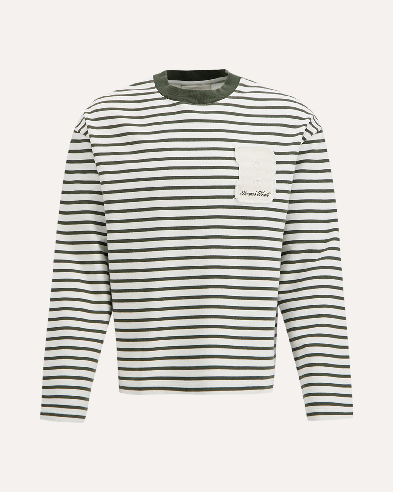 Brams Fruit Varsity Striped Longsleeve GROEN 1