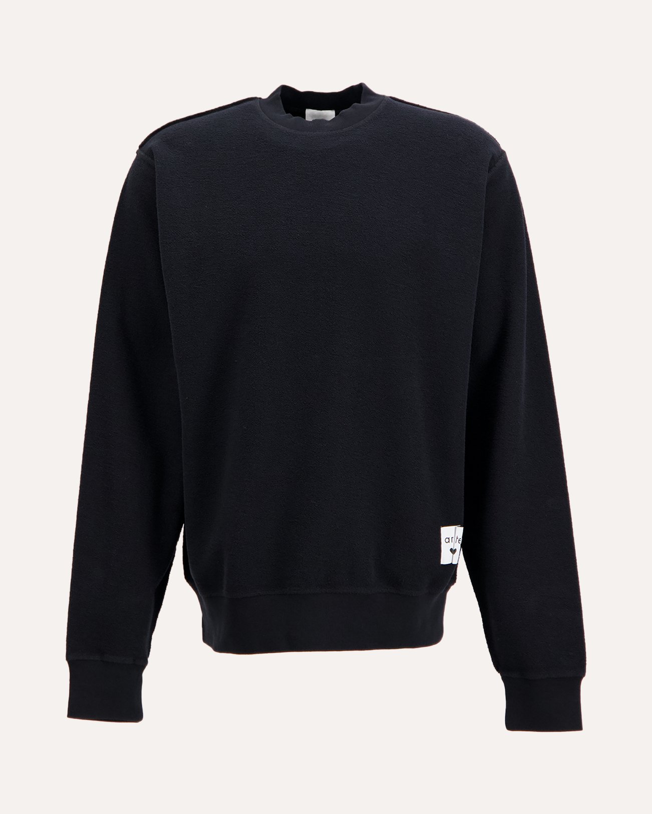 Arte Antwerp Reversible Label Crewneck ZWART 1