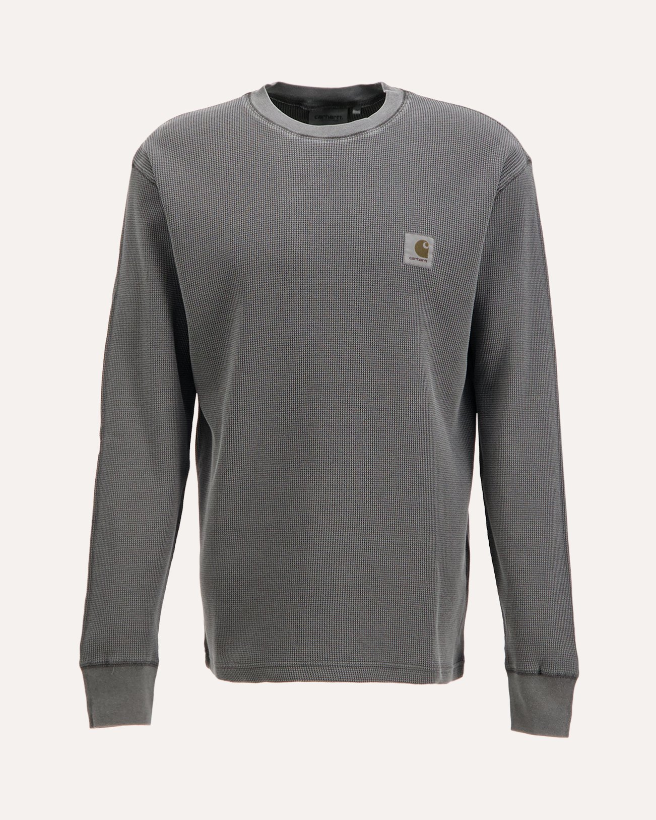 Carhartt L/S Vista Waffle T Shirt ZWART 1