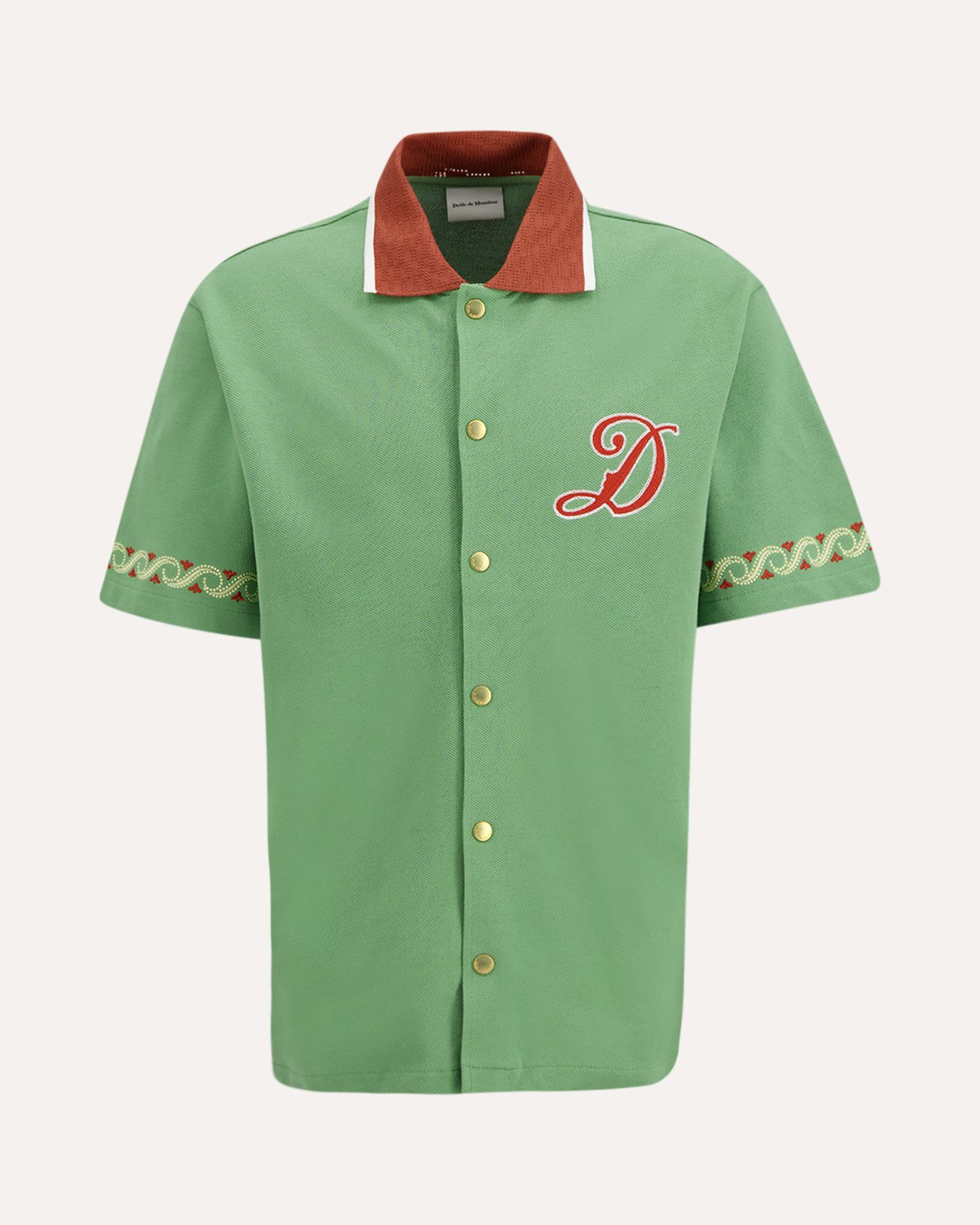 Drole de Monsieur Chemise Drôle Sport Brodée GROEN 1